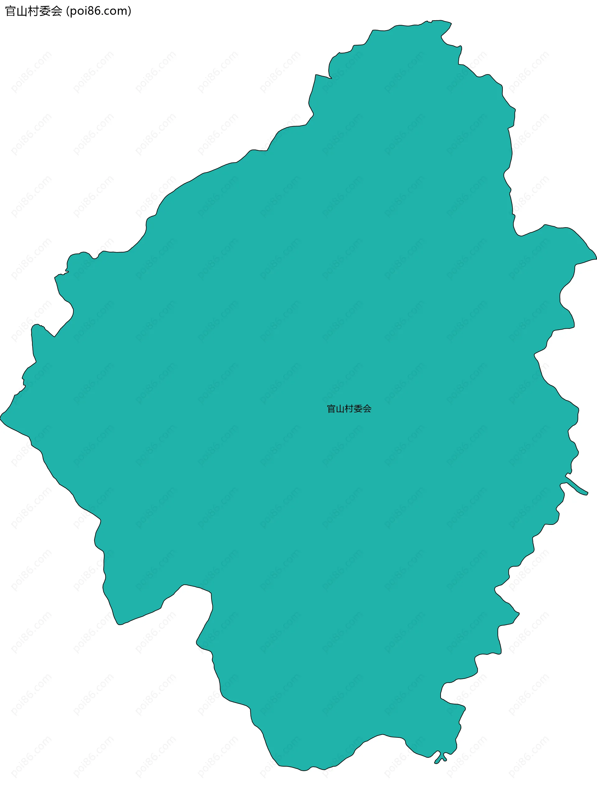 官山村委会边界地图