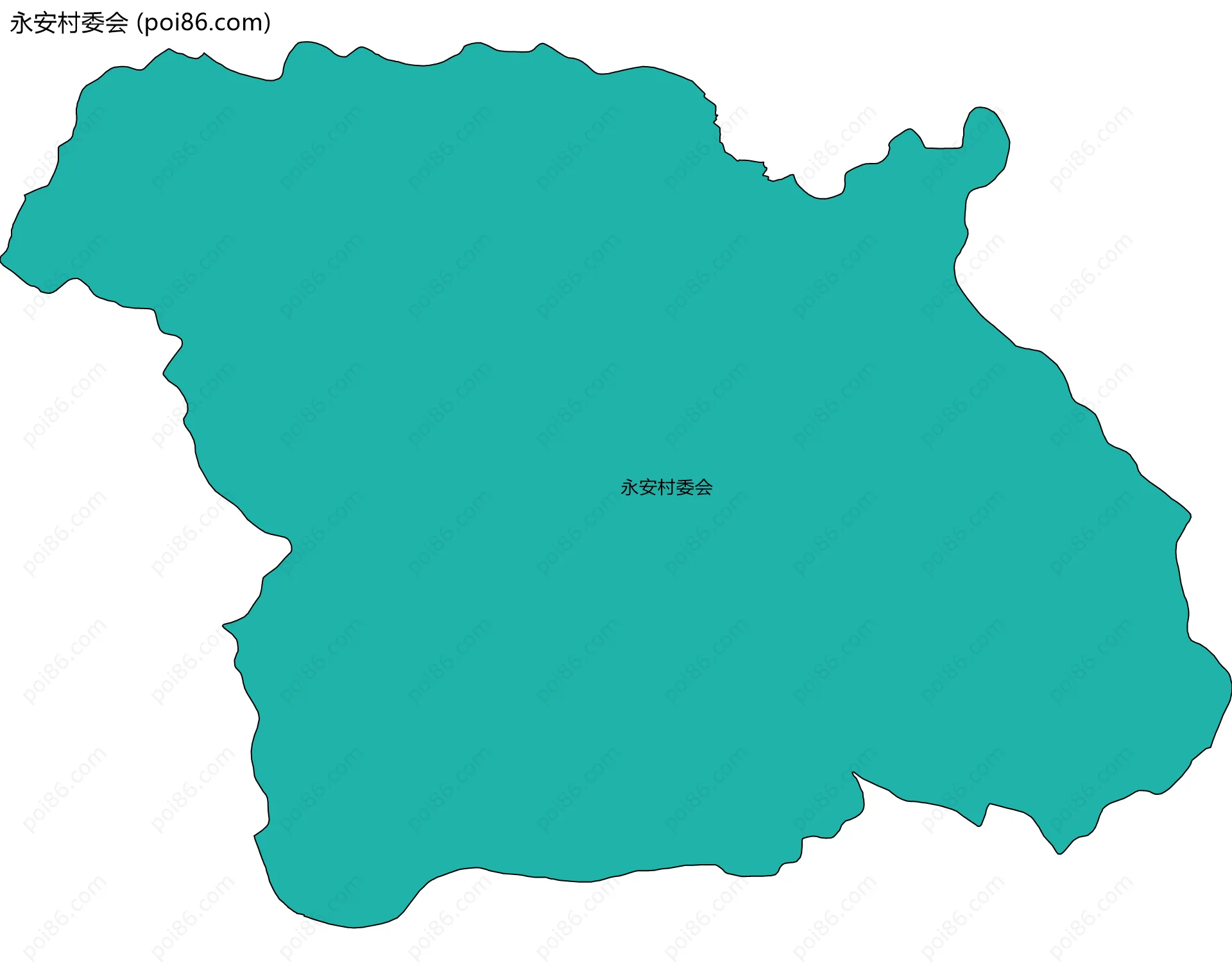 永安村委会边界地图