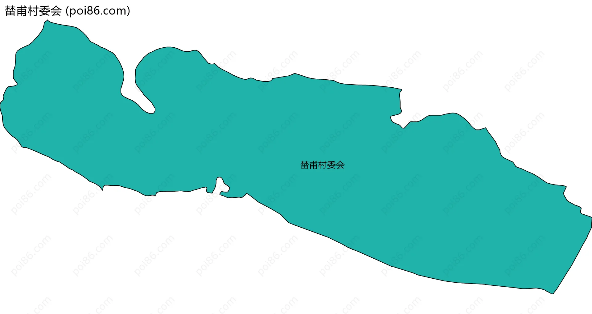 榃甫村委会边界地图