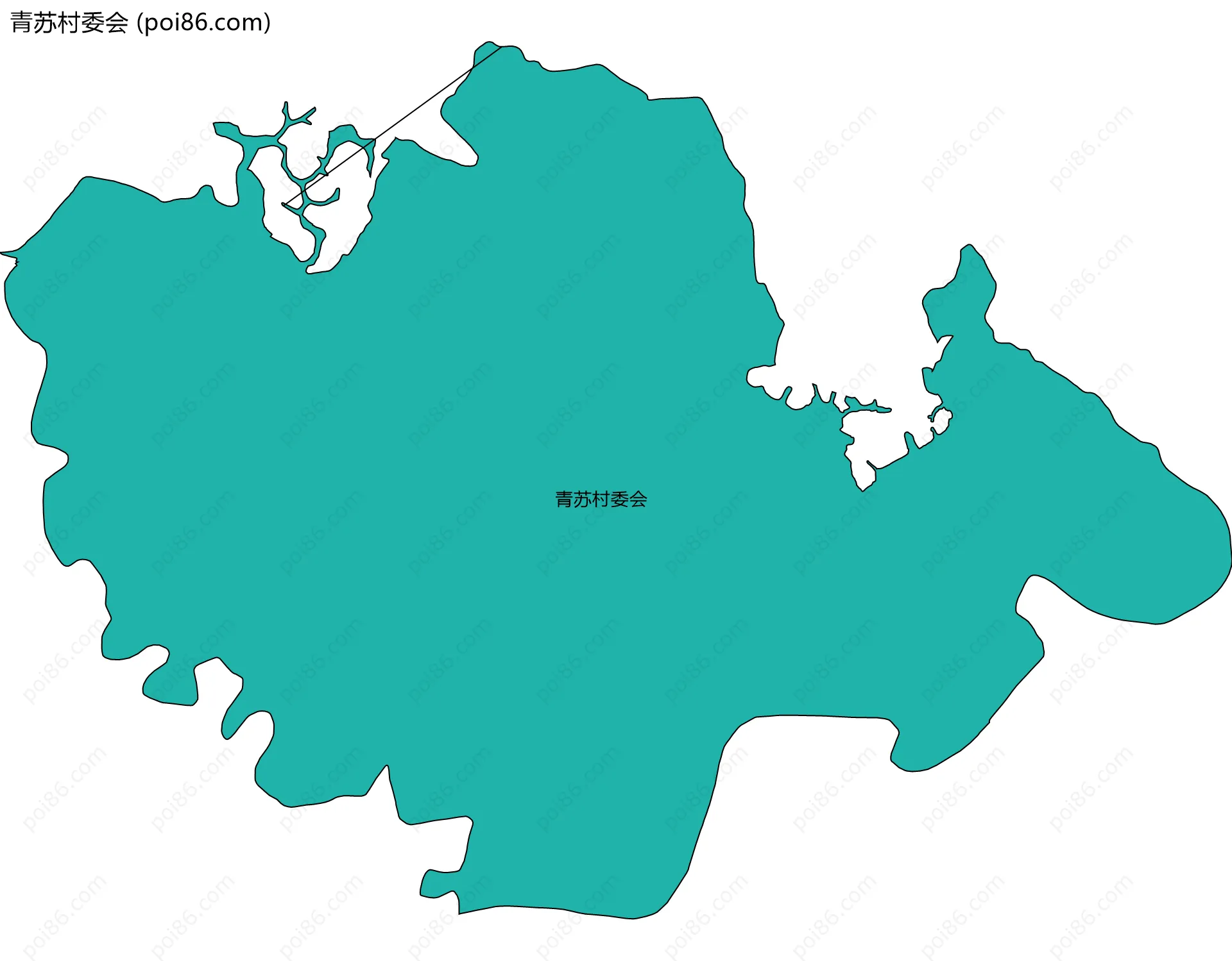 青苏村委会边界地图