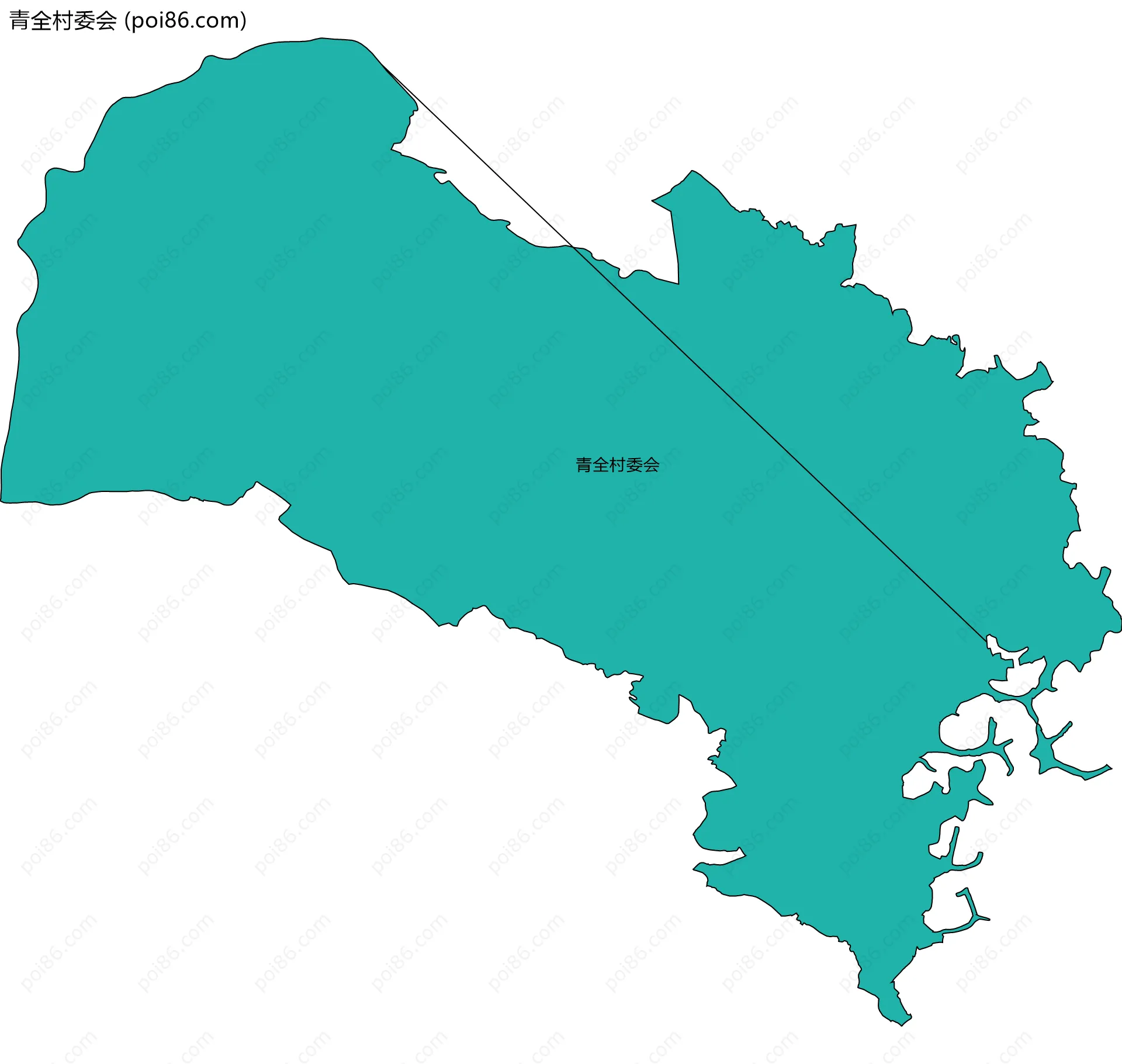 青全村委会边界地图
