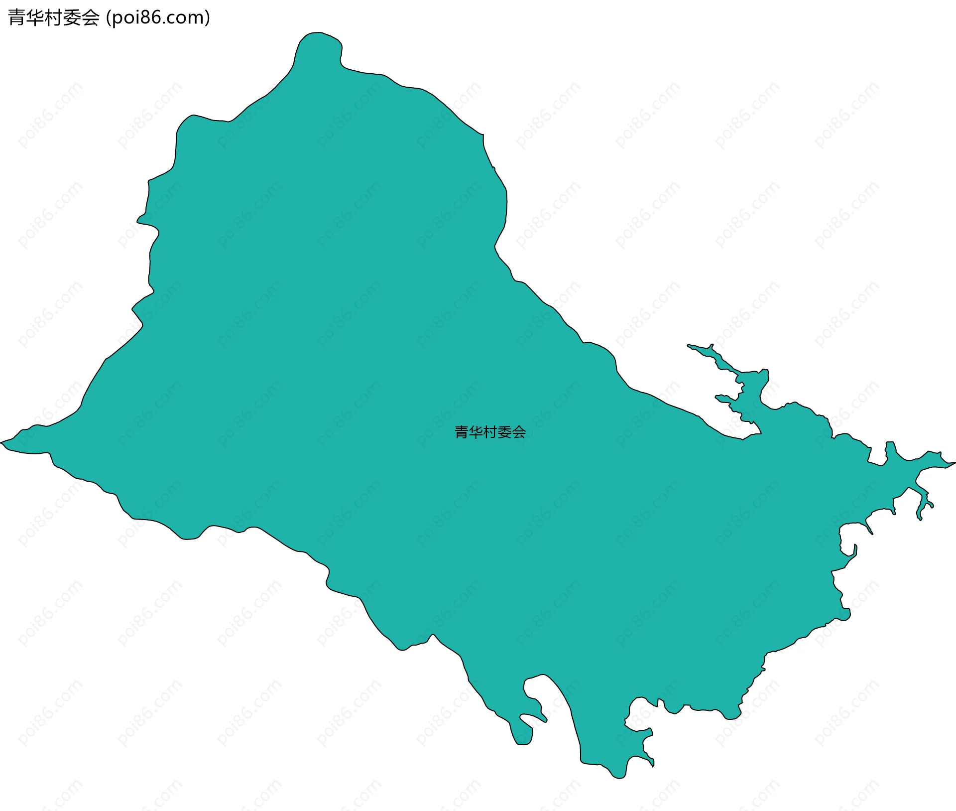 青华村委会边界地图