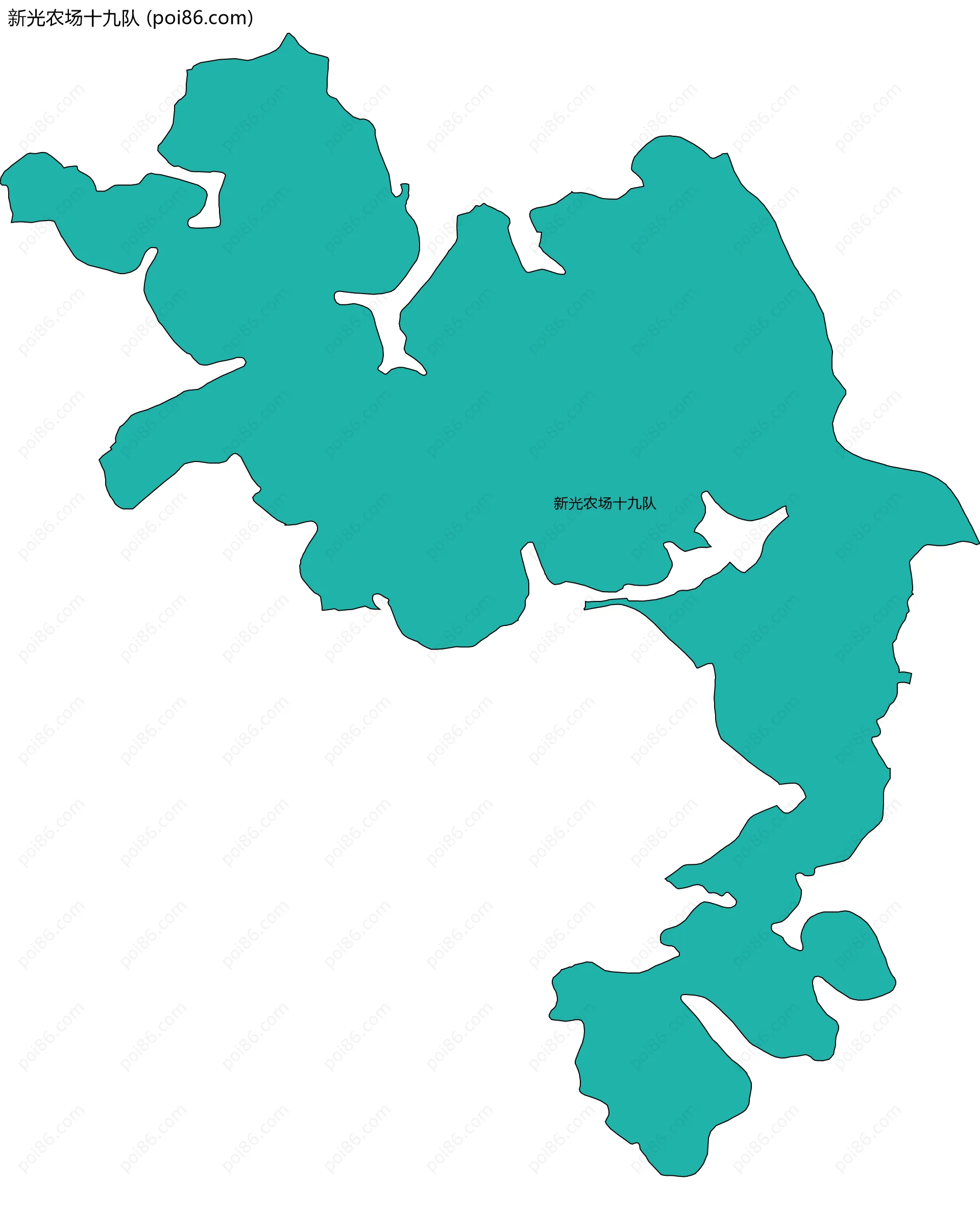 新光农场十九队边界地图