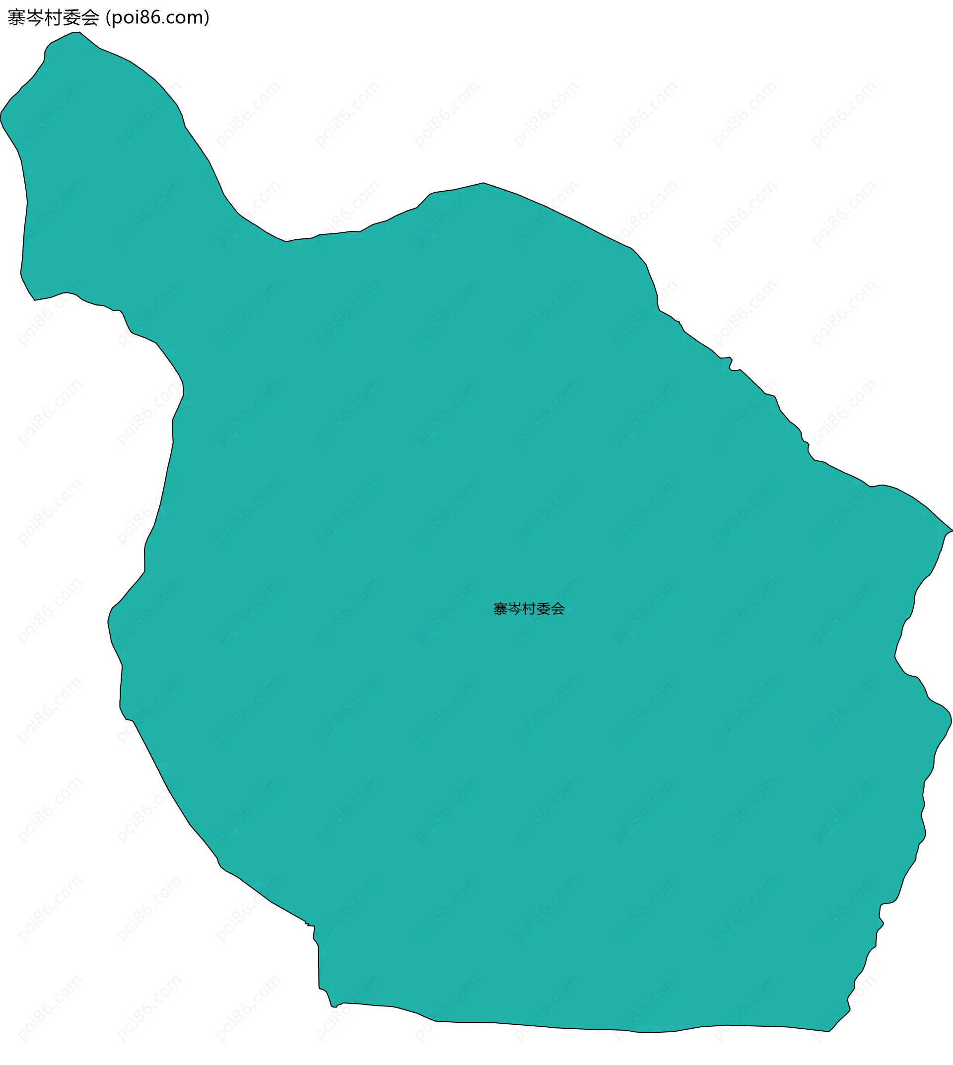 寨岑村委会边界地图