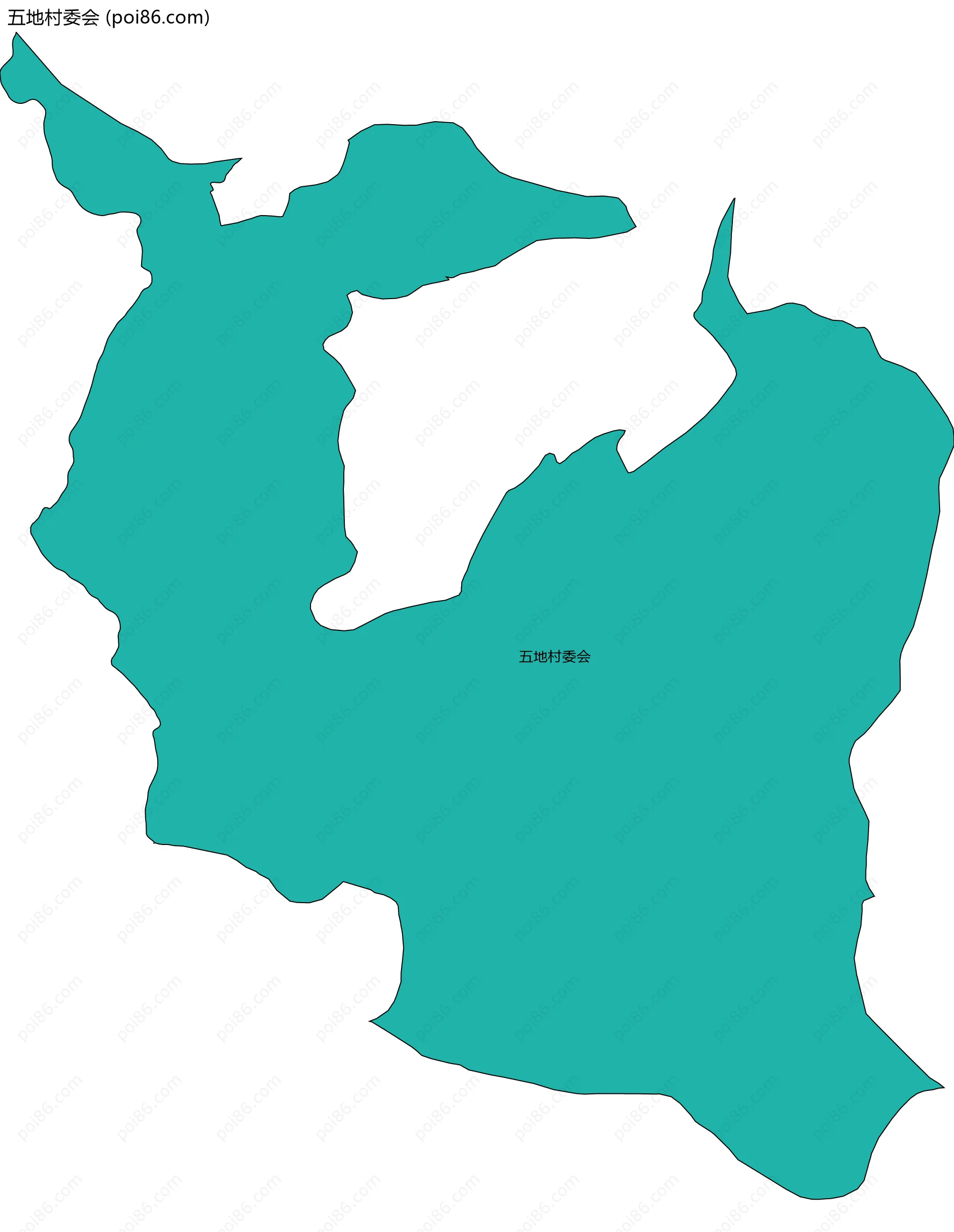五地村委会边界地图