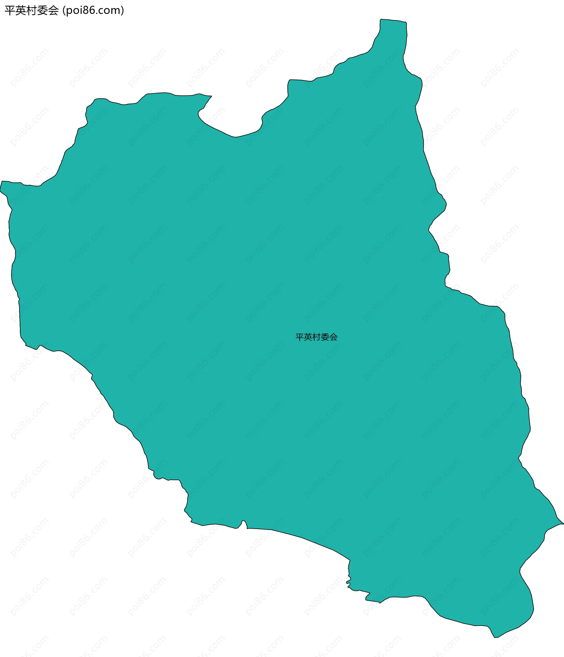 平英村委会边界地图