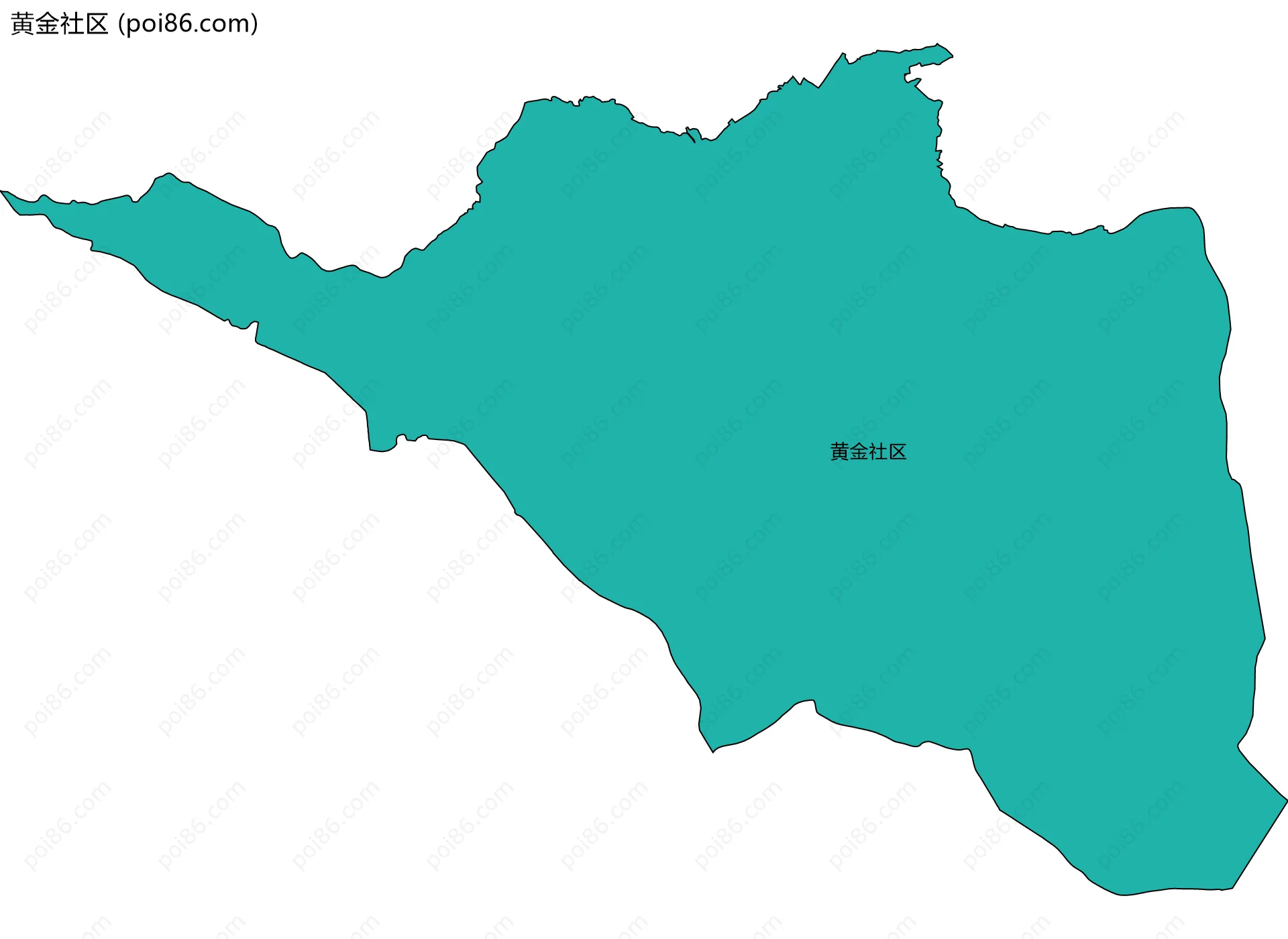 黄金社区边界地图