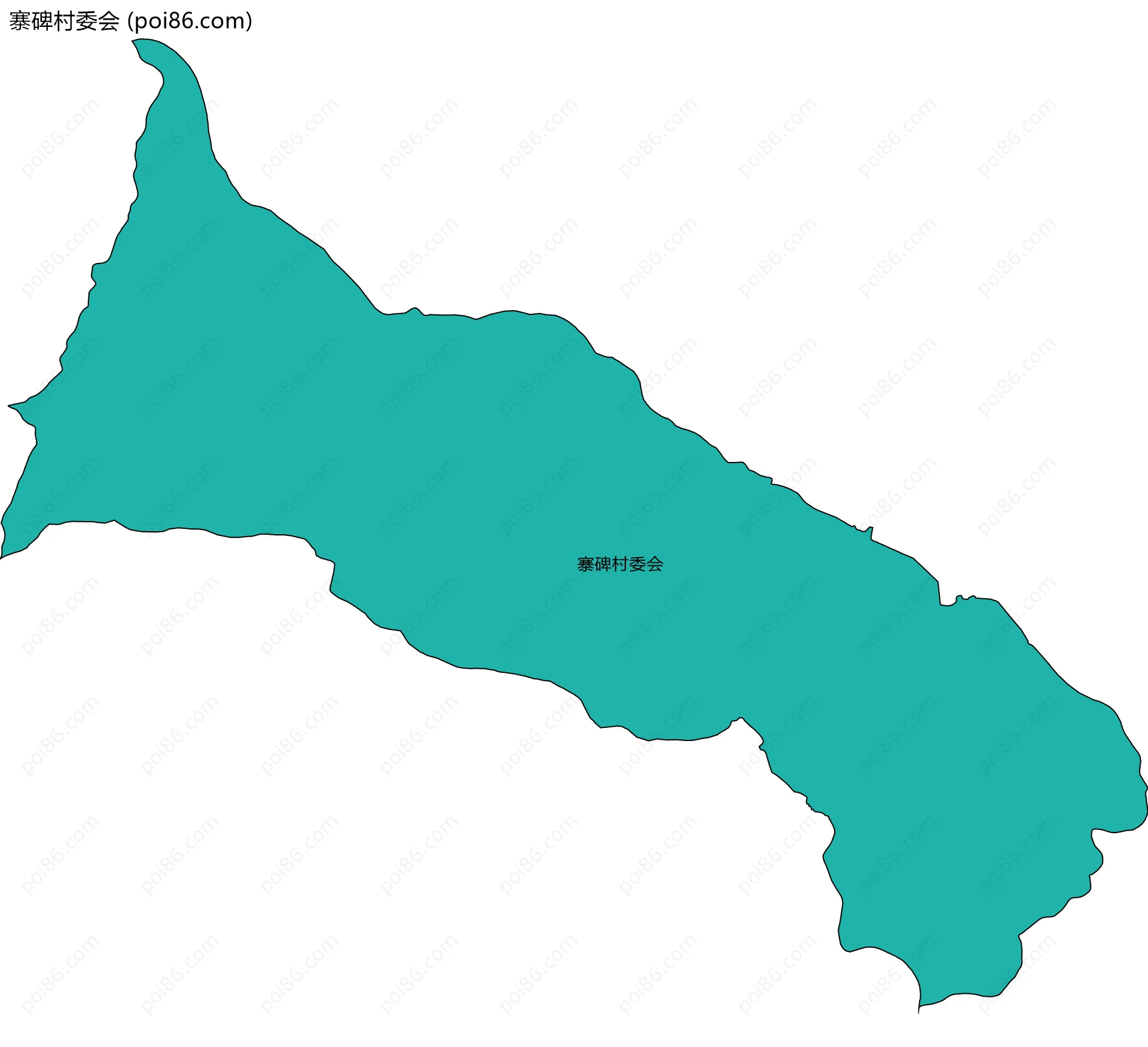 寨碑村委会边界地图