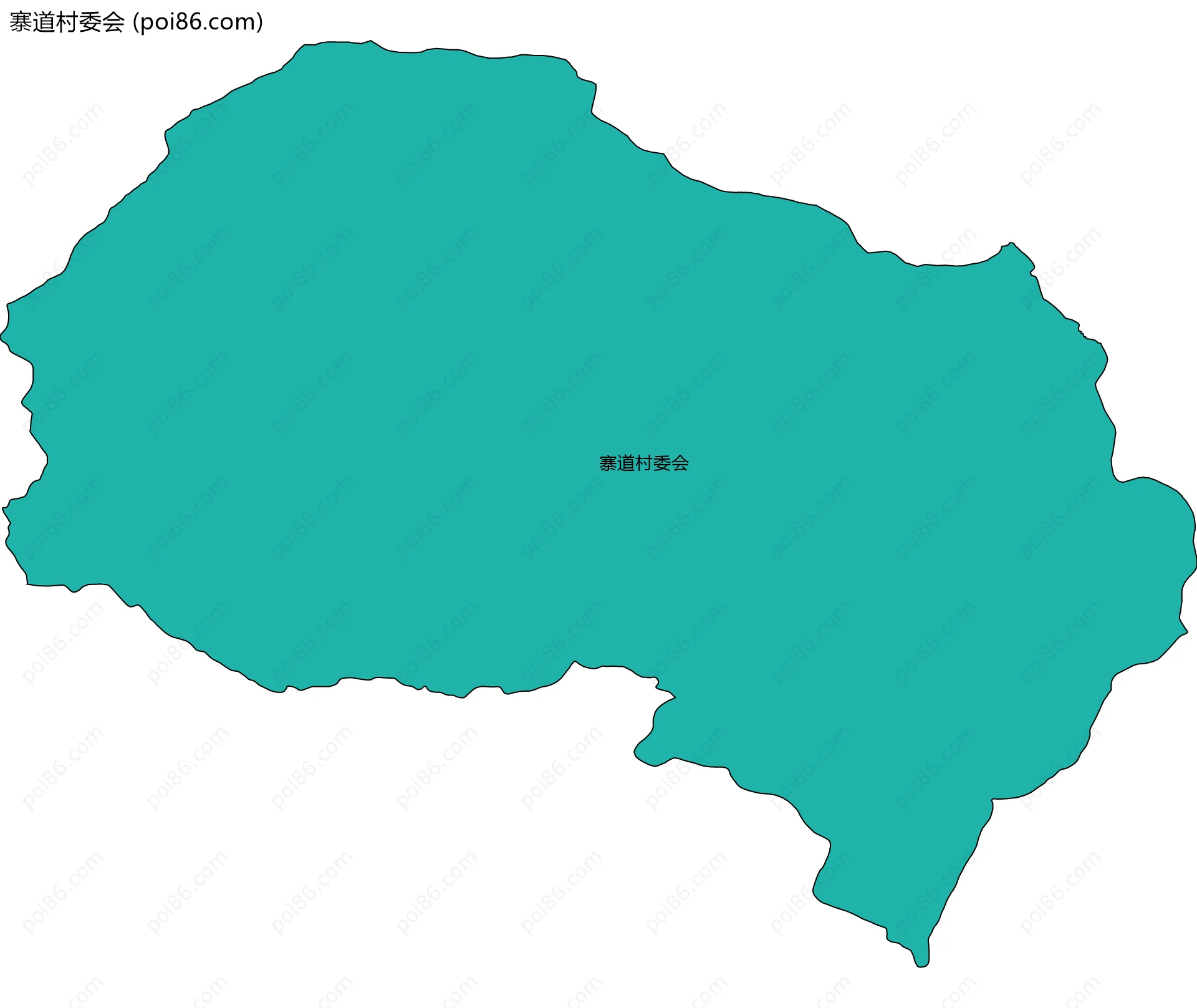 寨道村委会边界地图