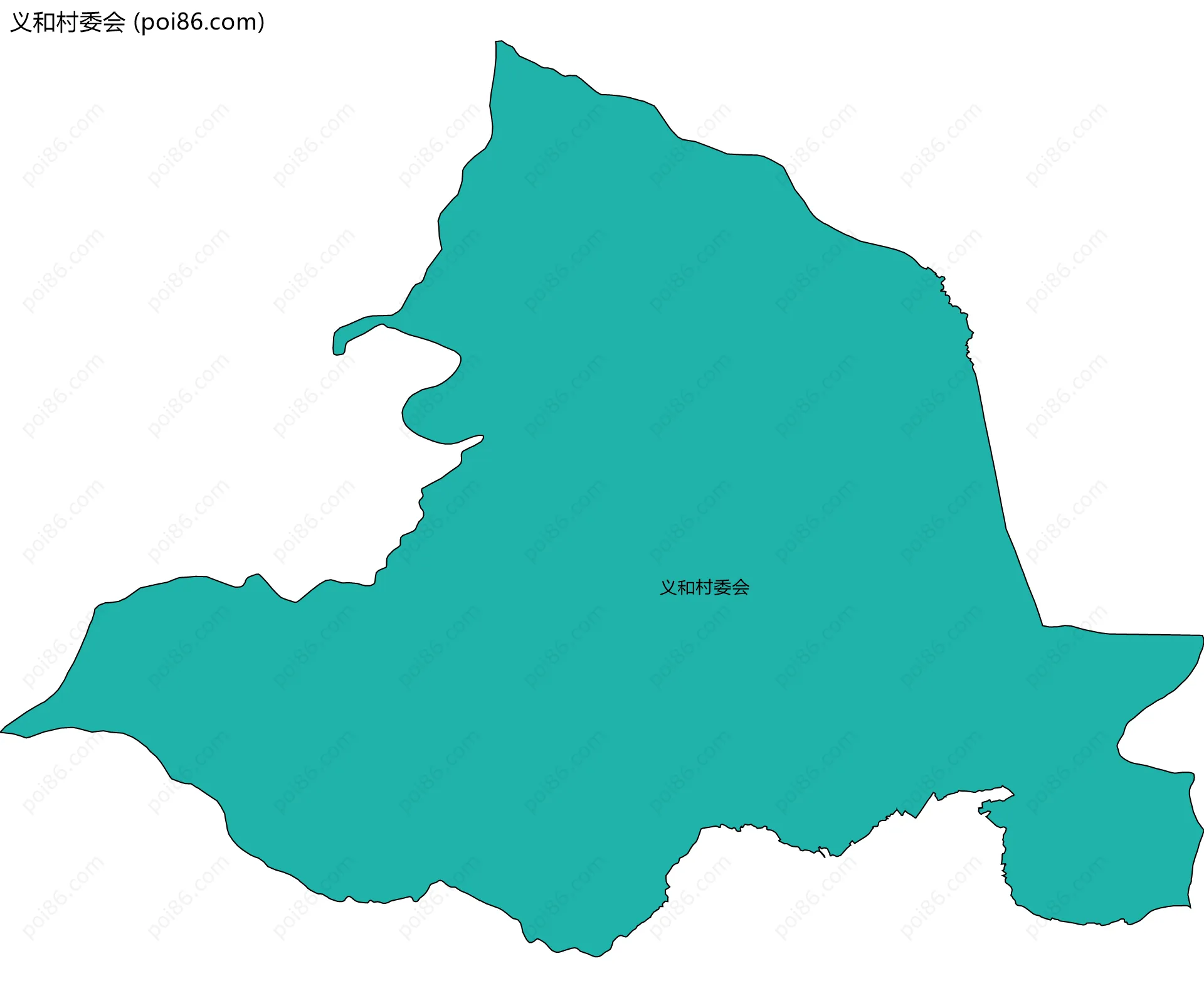 义和村委会边界地图