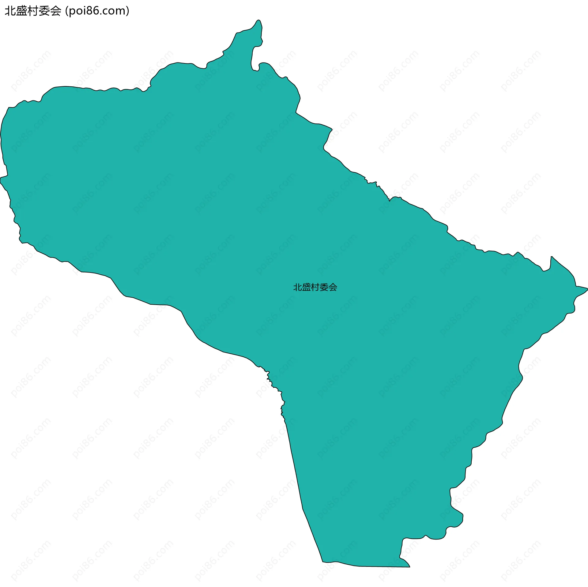 北盛村委会边界地图