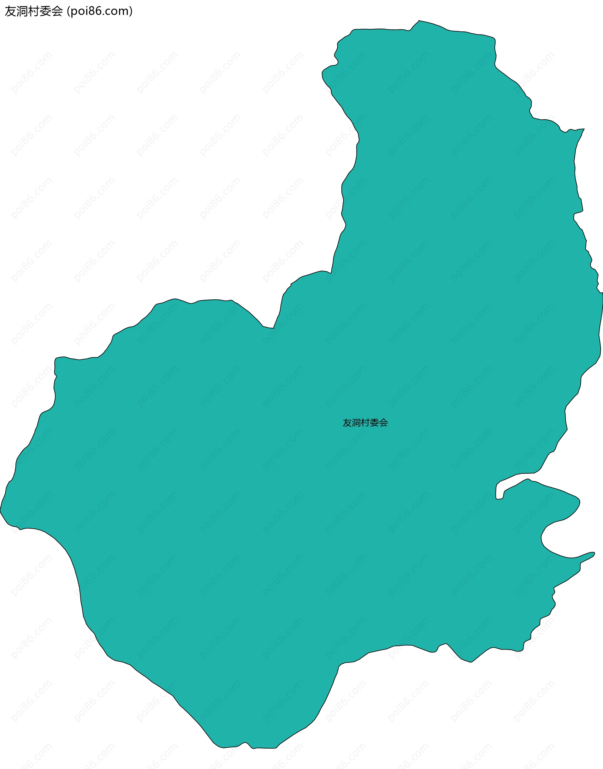 友洞村委会边界地图