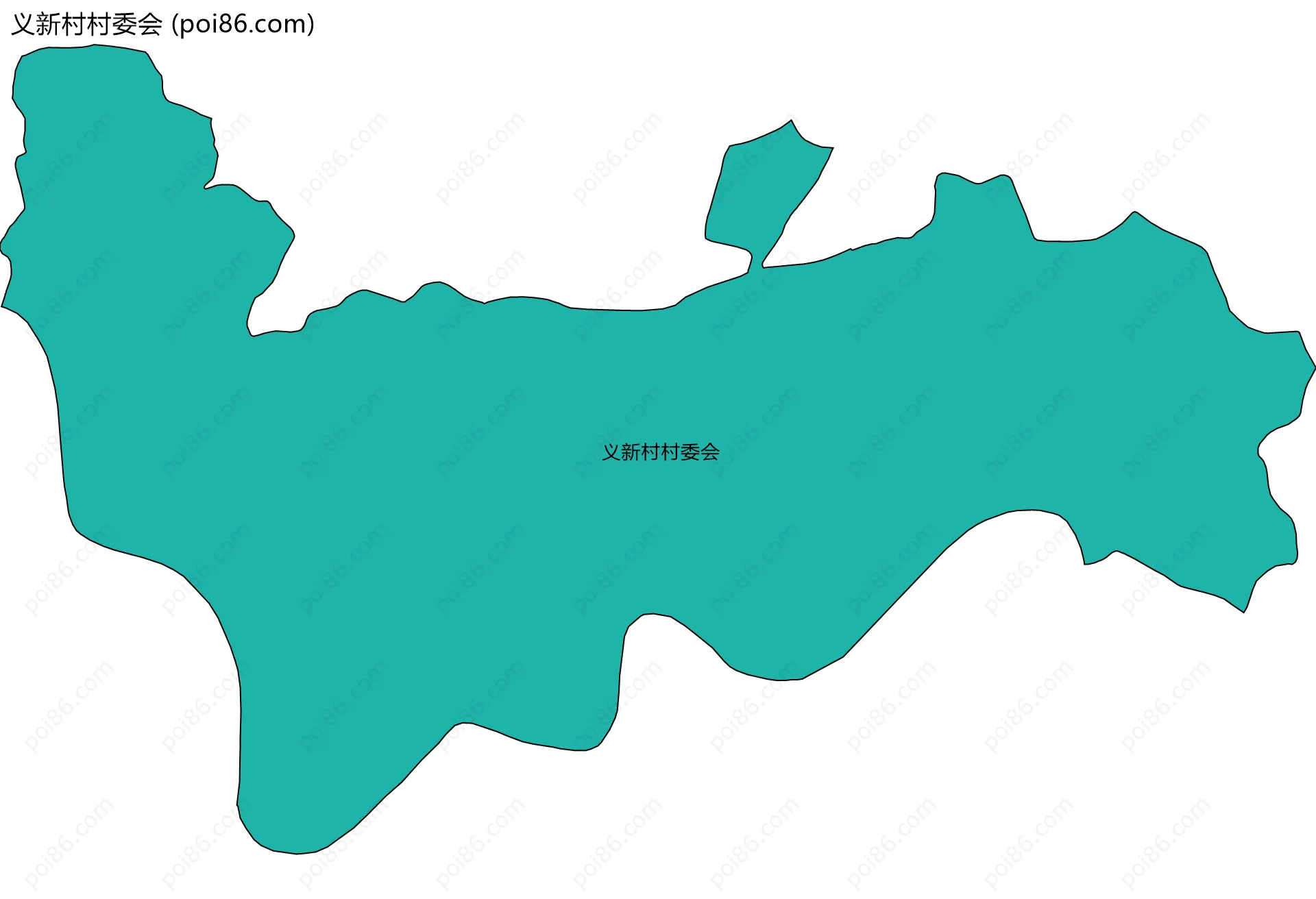 义新村村委会边界地图