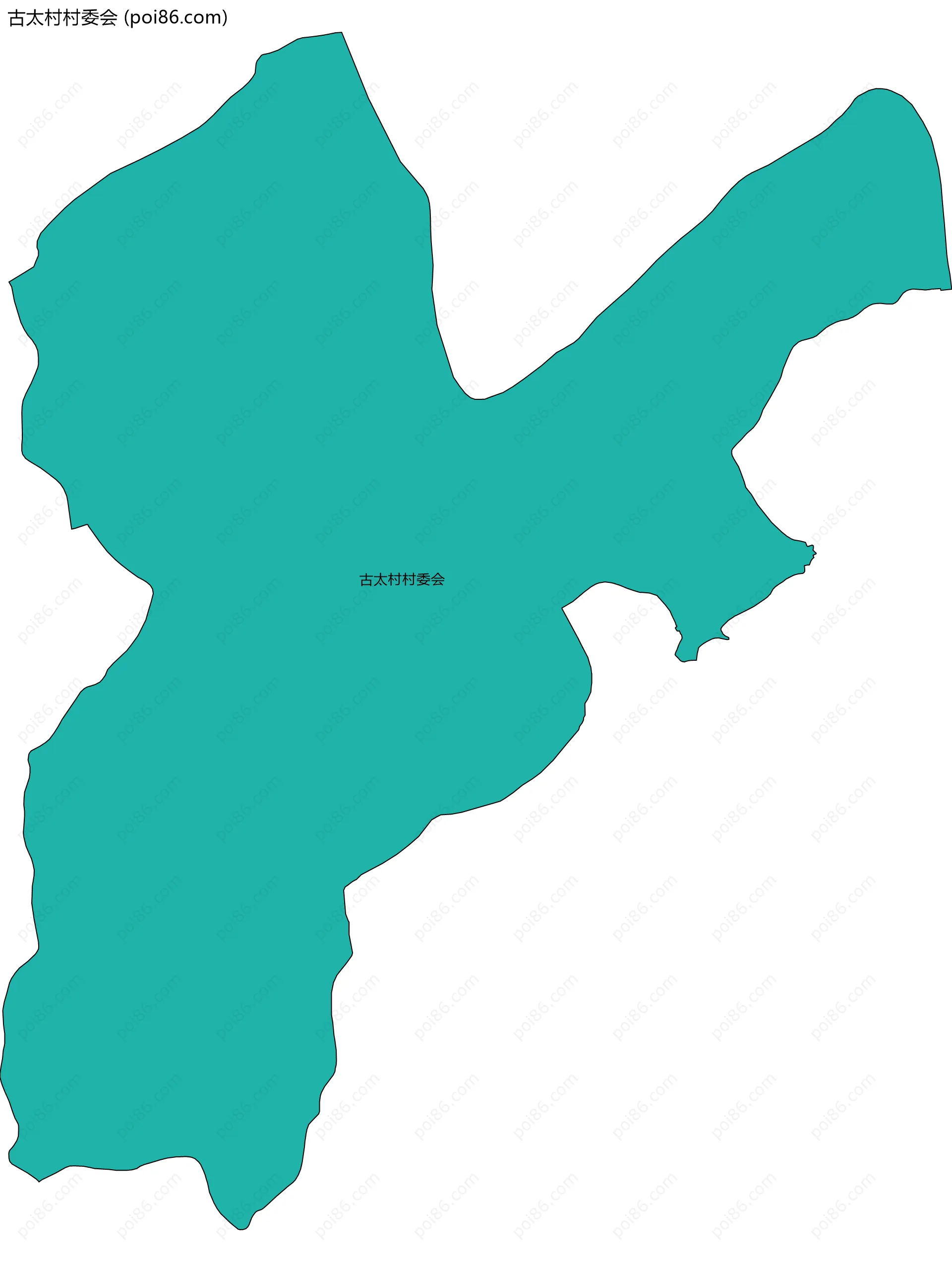 古太村村委会边界地图