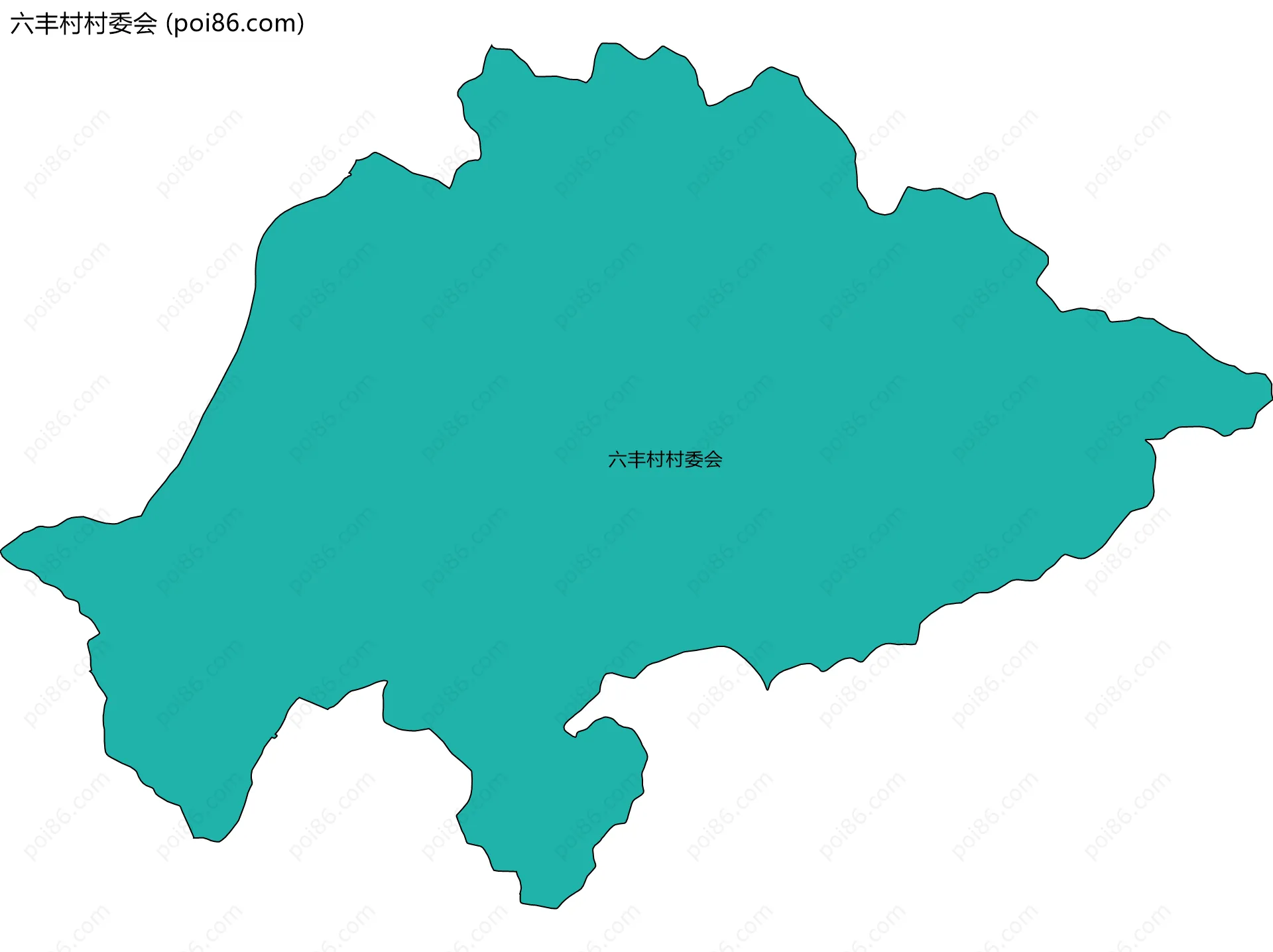 六丰村村委会边界地图