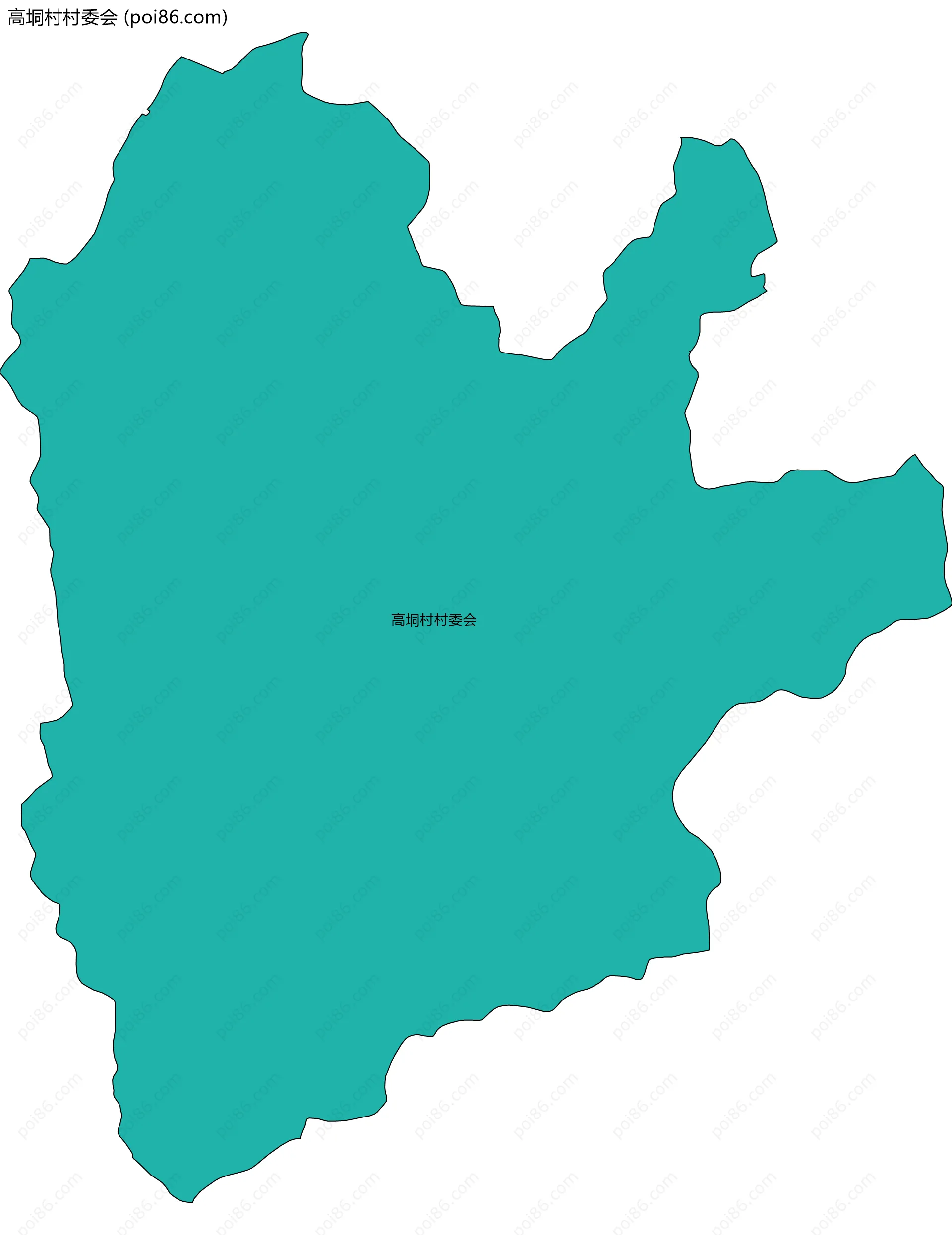 高垌村村委会边界地图