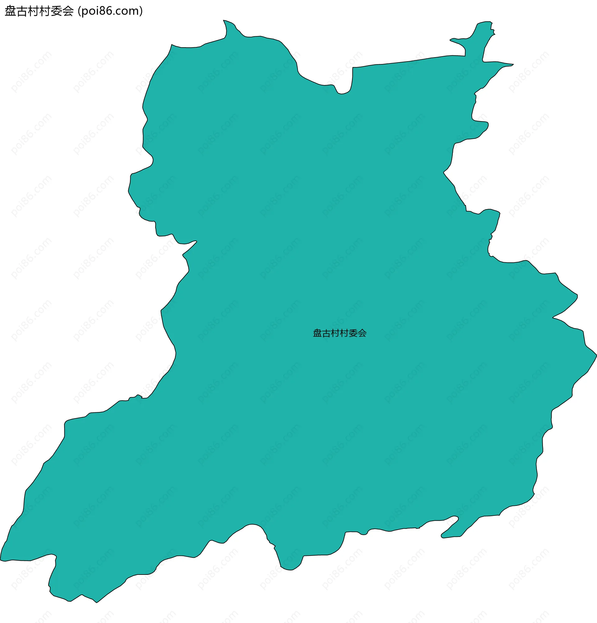 盘古村村委会边界地图