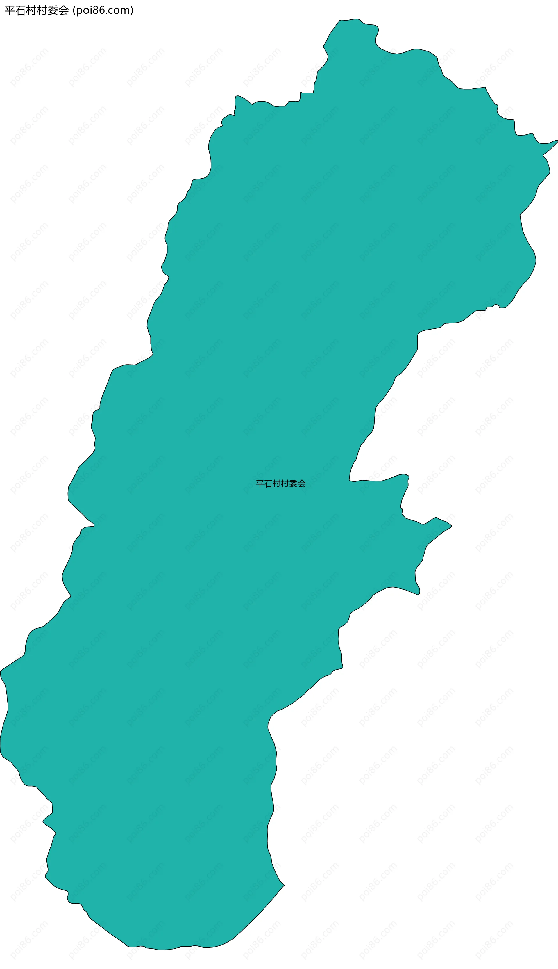 平石村村委会边界地图