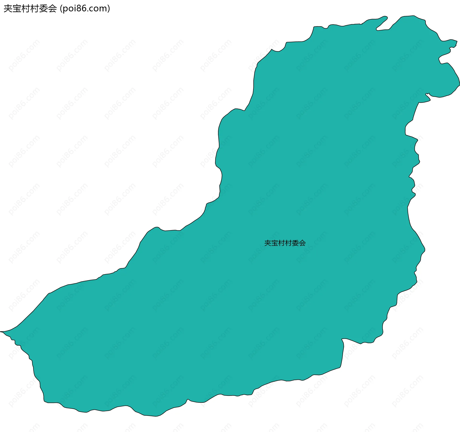 夹宝村村委会边界地图