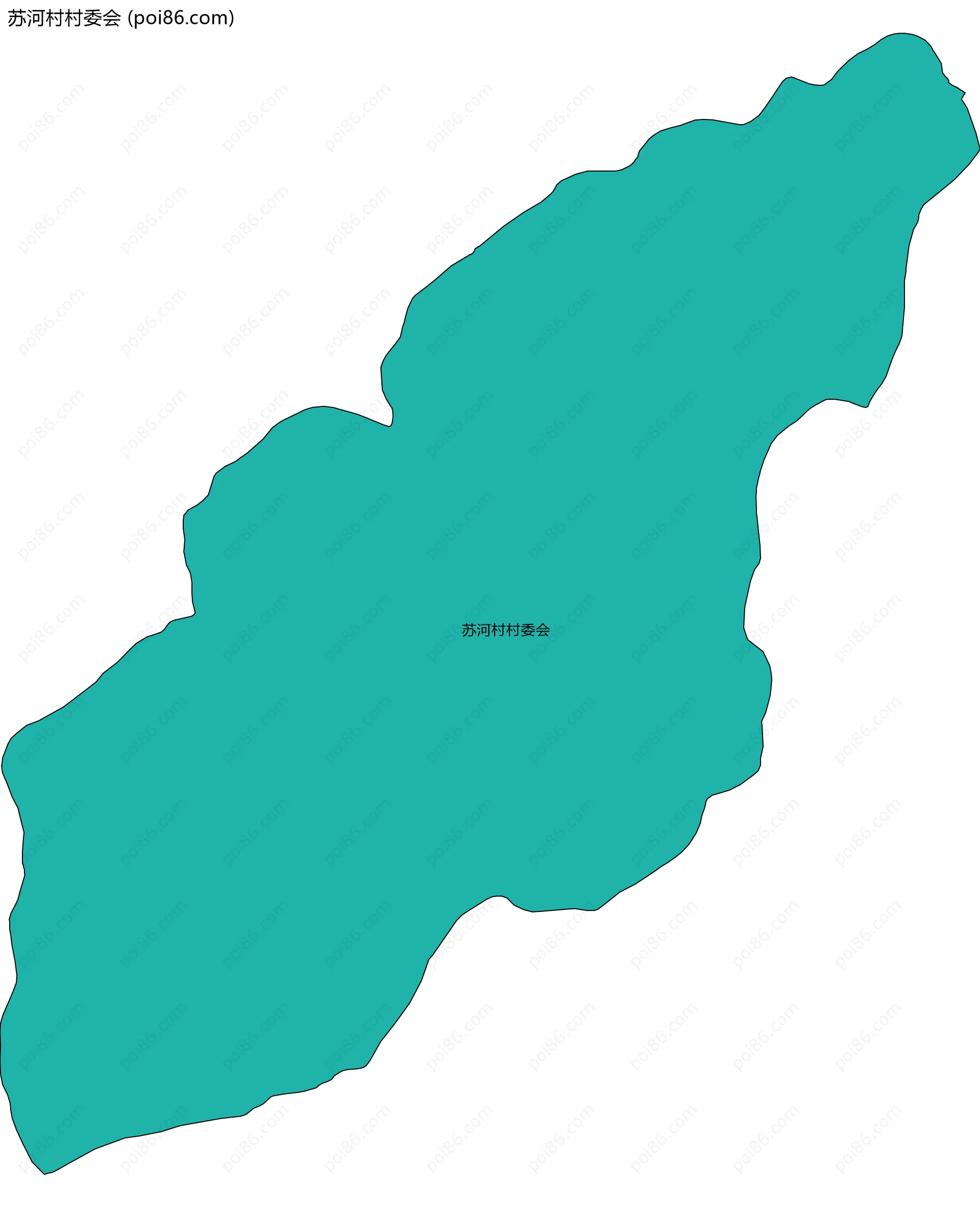 苏河村村委会边界地图