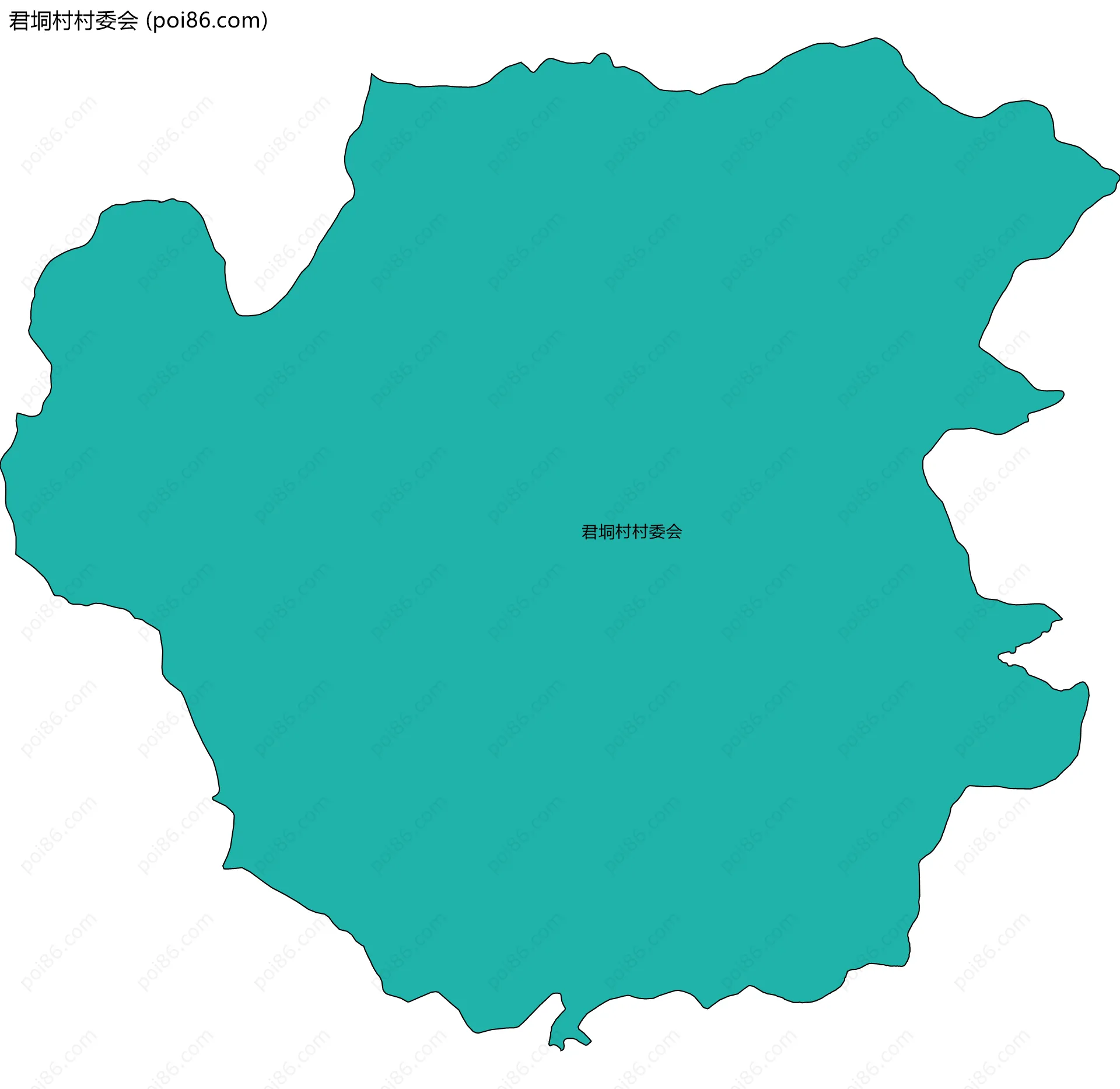 君垌村村委会边界地图