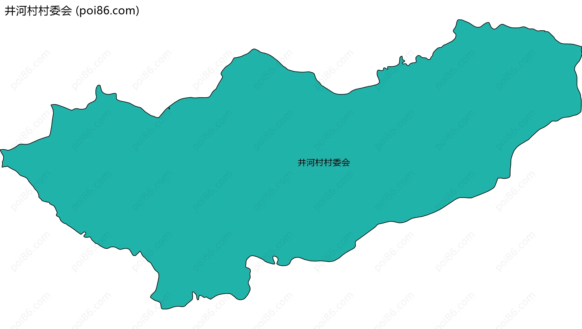井河村村委会边界地图