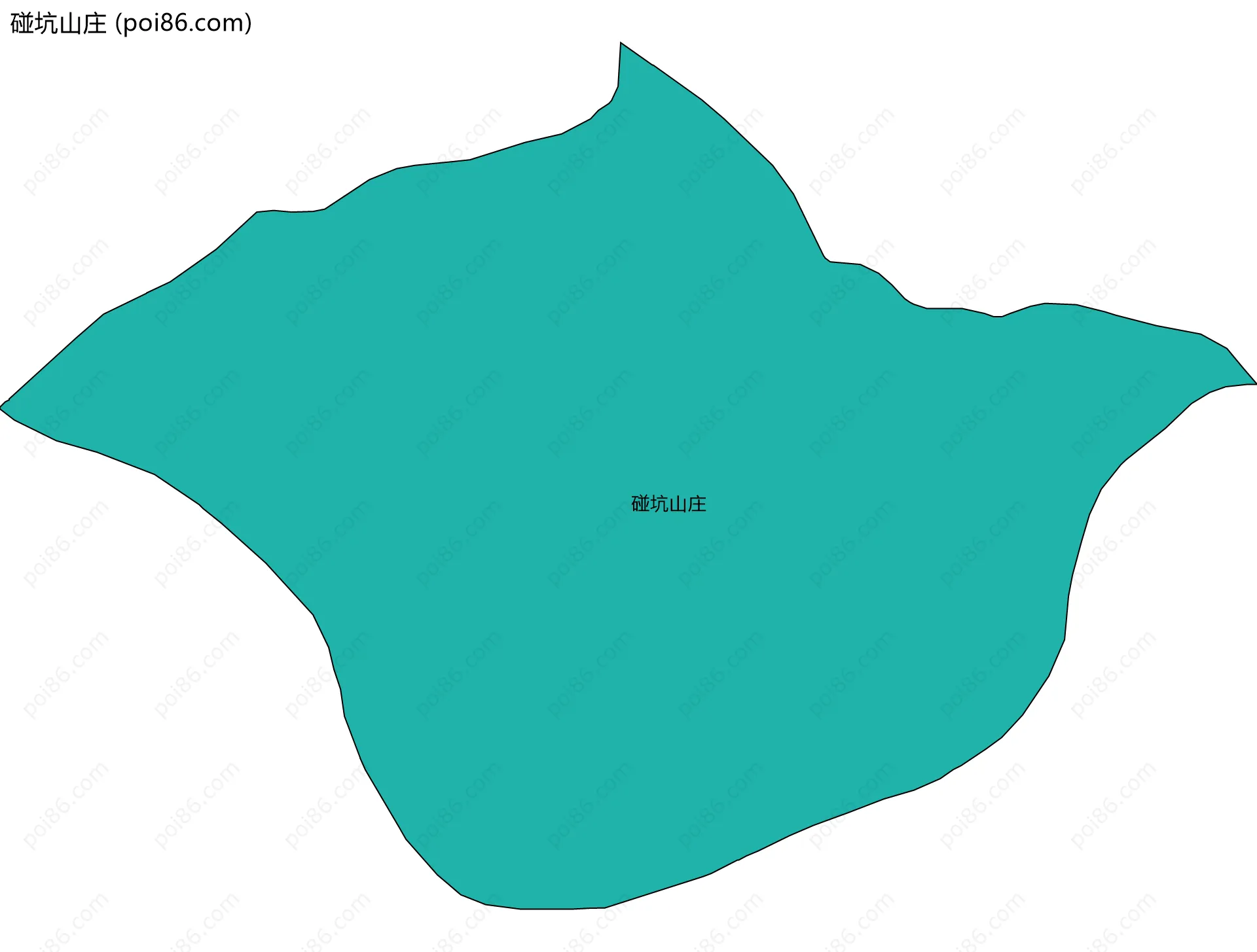 碰坑山庄边界地图