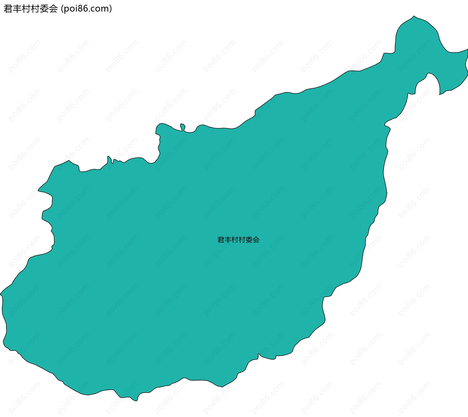 君丰村村委会边界地图