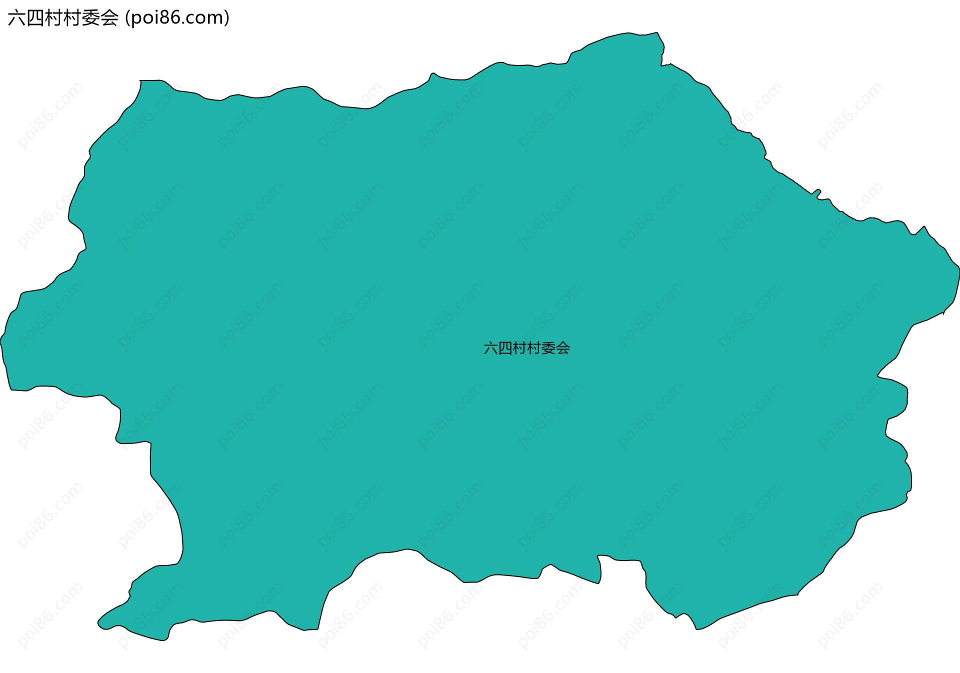 六四村村委会边界地图