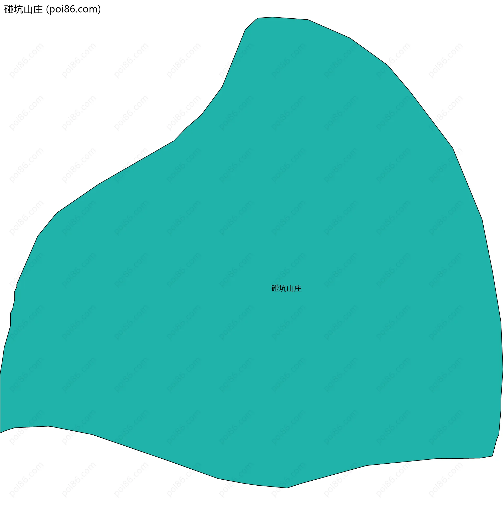 碰坑山庄边界地图