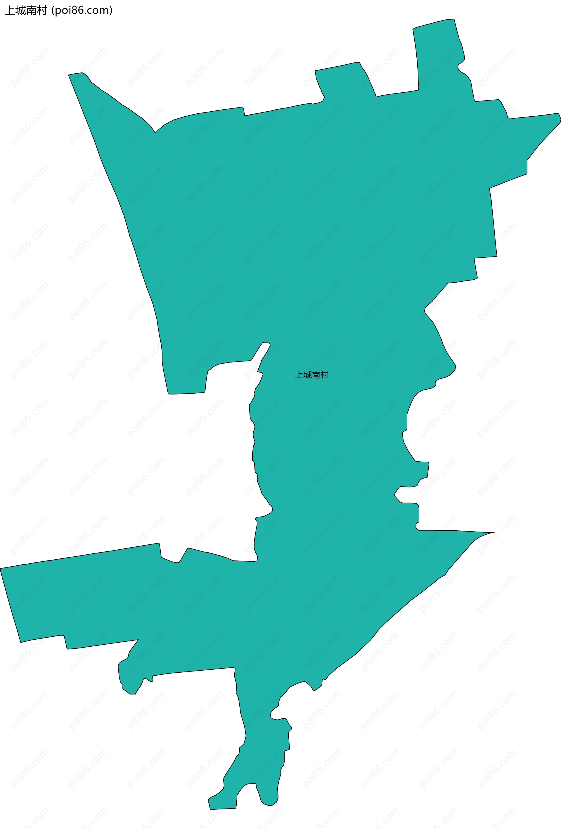 上城南村边界地图