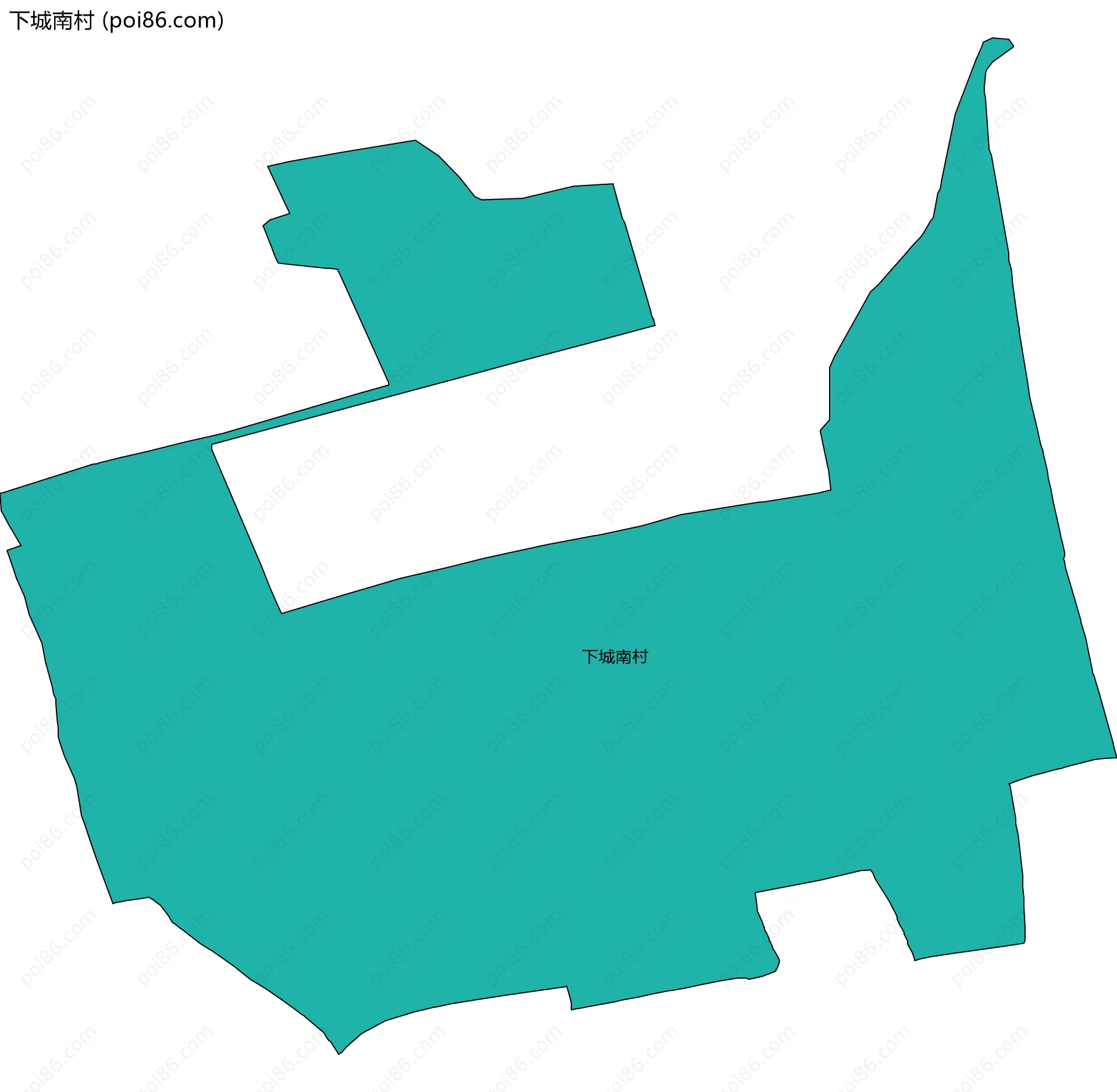 下城南村边界地图