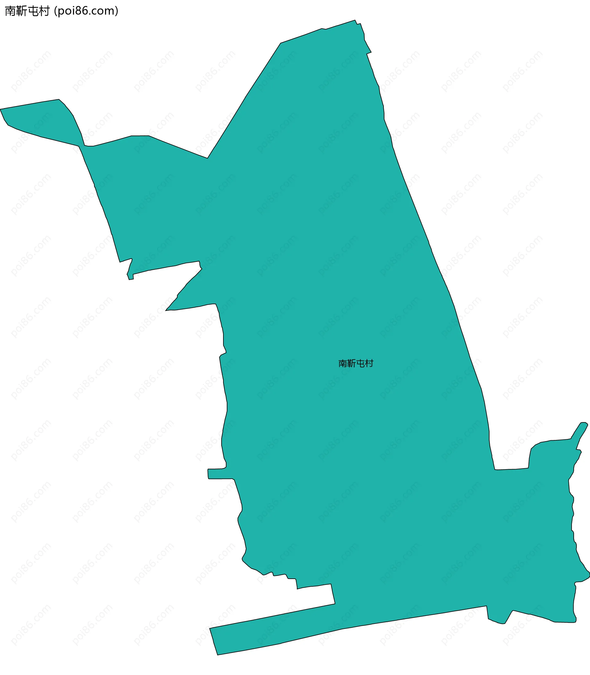 南靳屯村边界地图