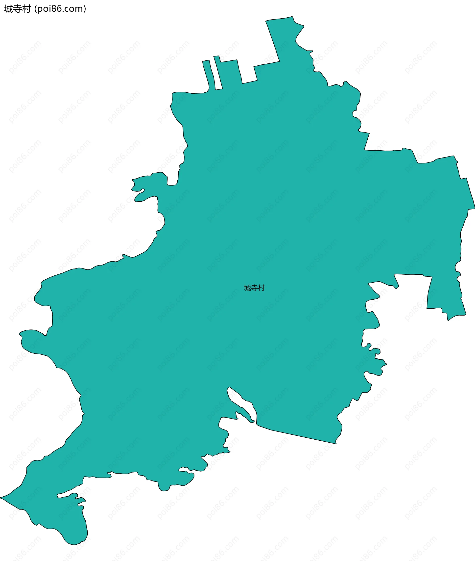 城寺村边界地图