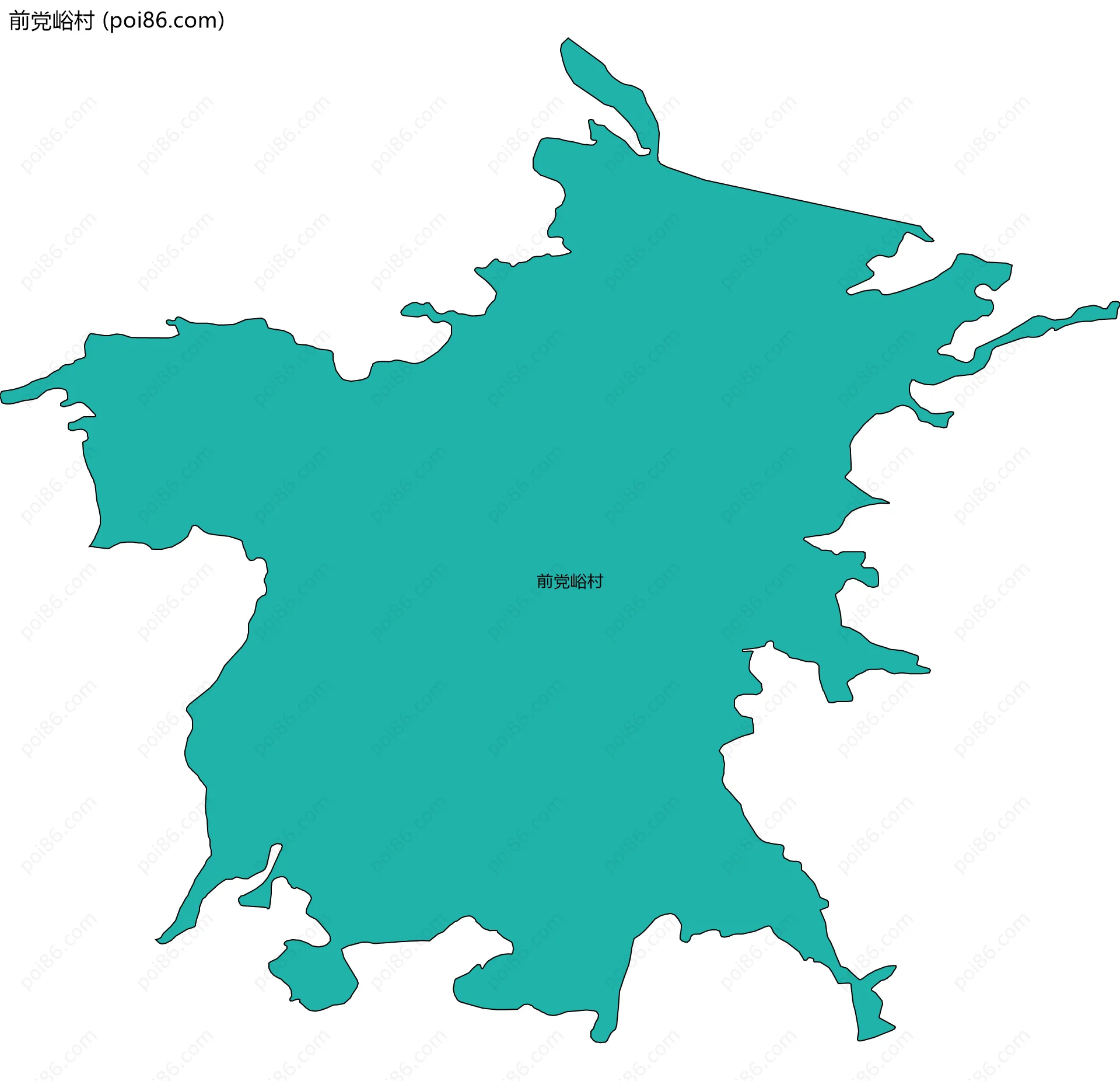 前党峪村边界地图