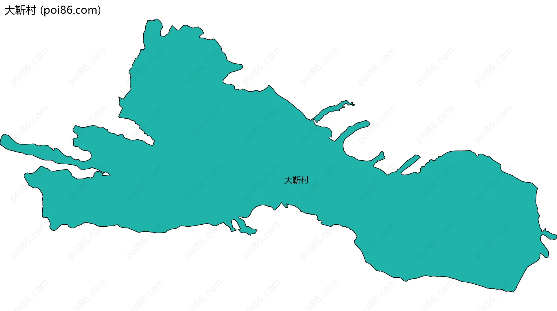 大靳村边界地图