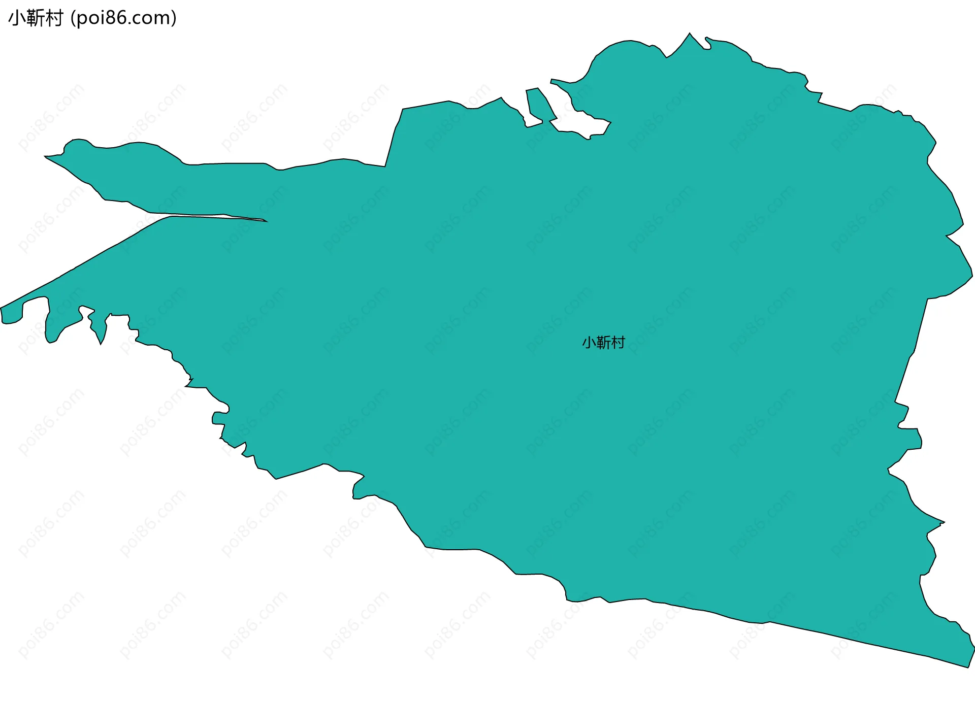 小靳村边界地图