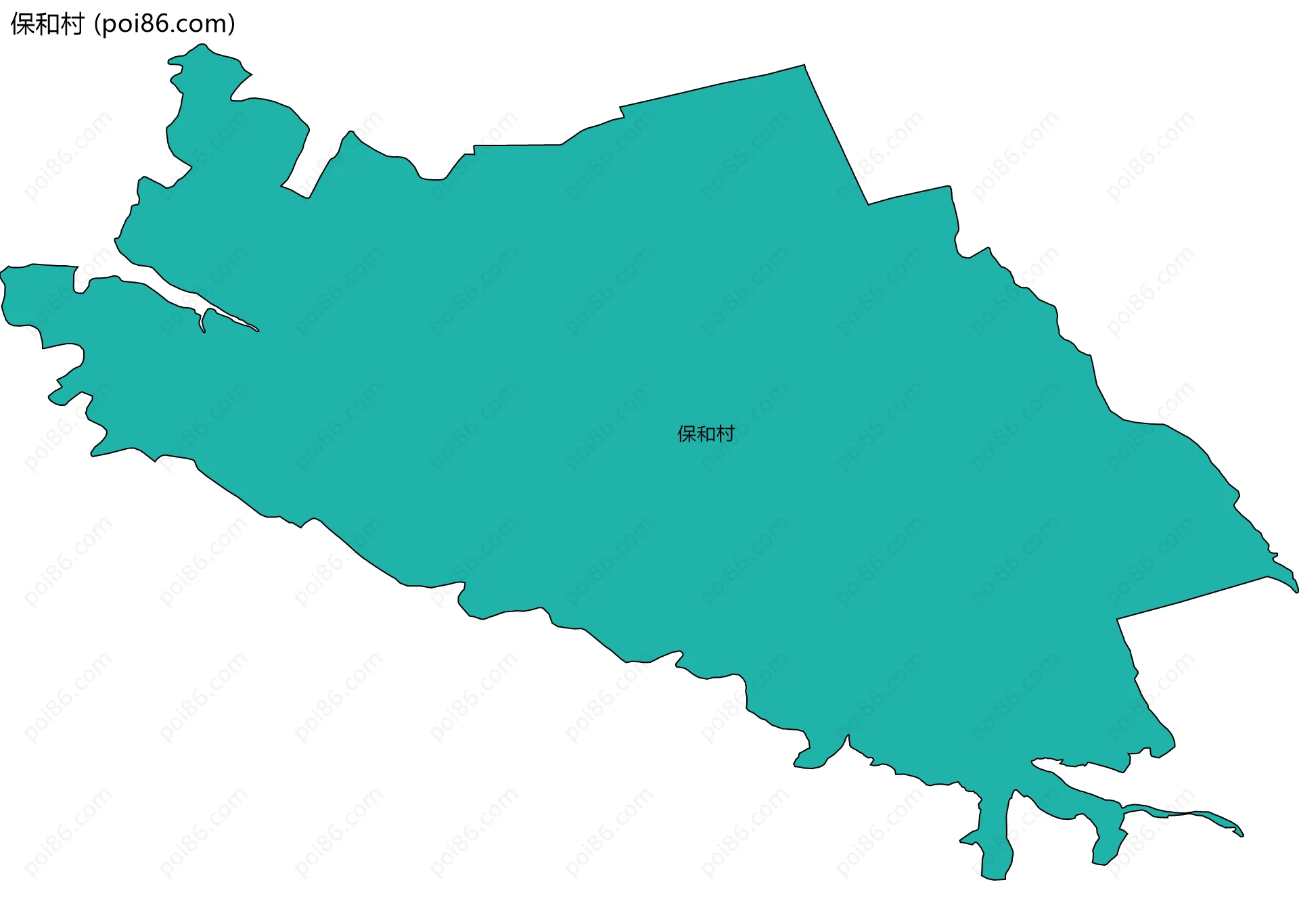 保和村边界地图