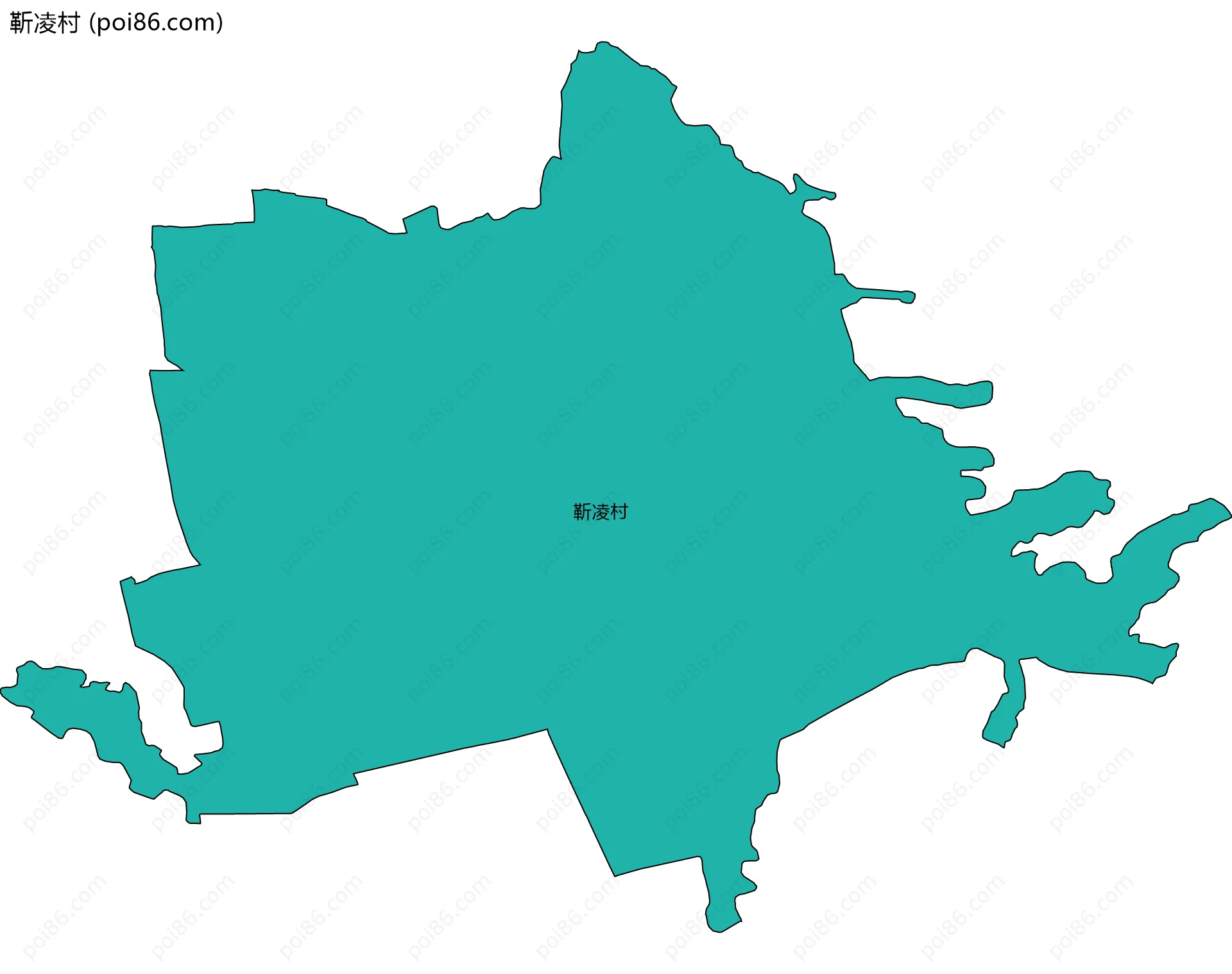 靳凌村边界地图