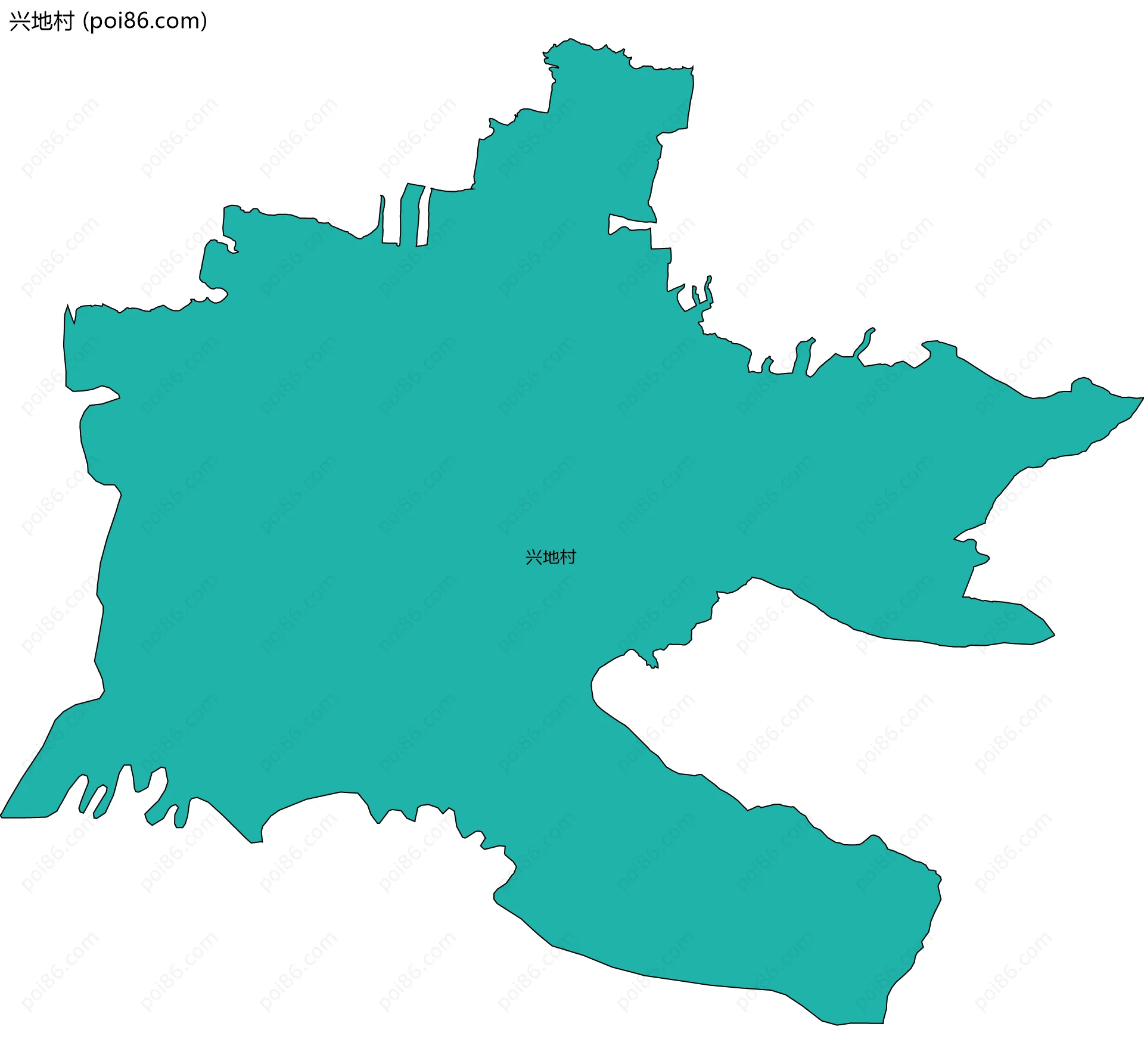 兴地村边界地图