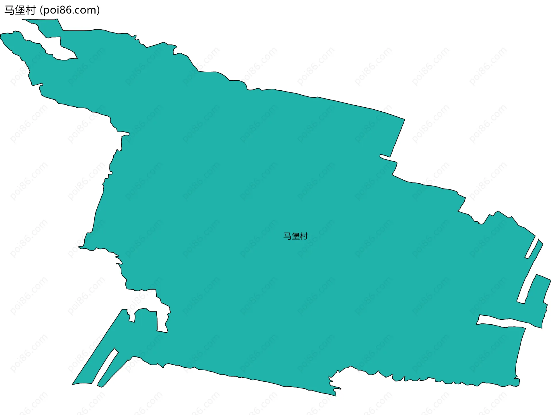 马堡村边界地图