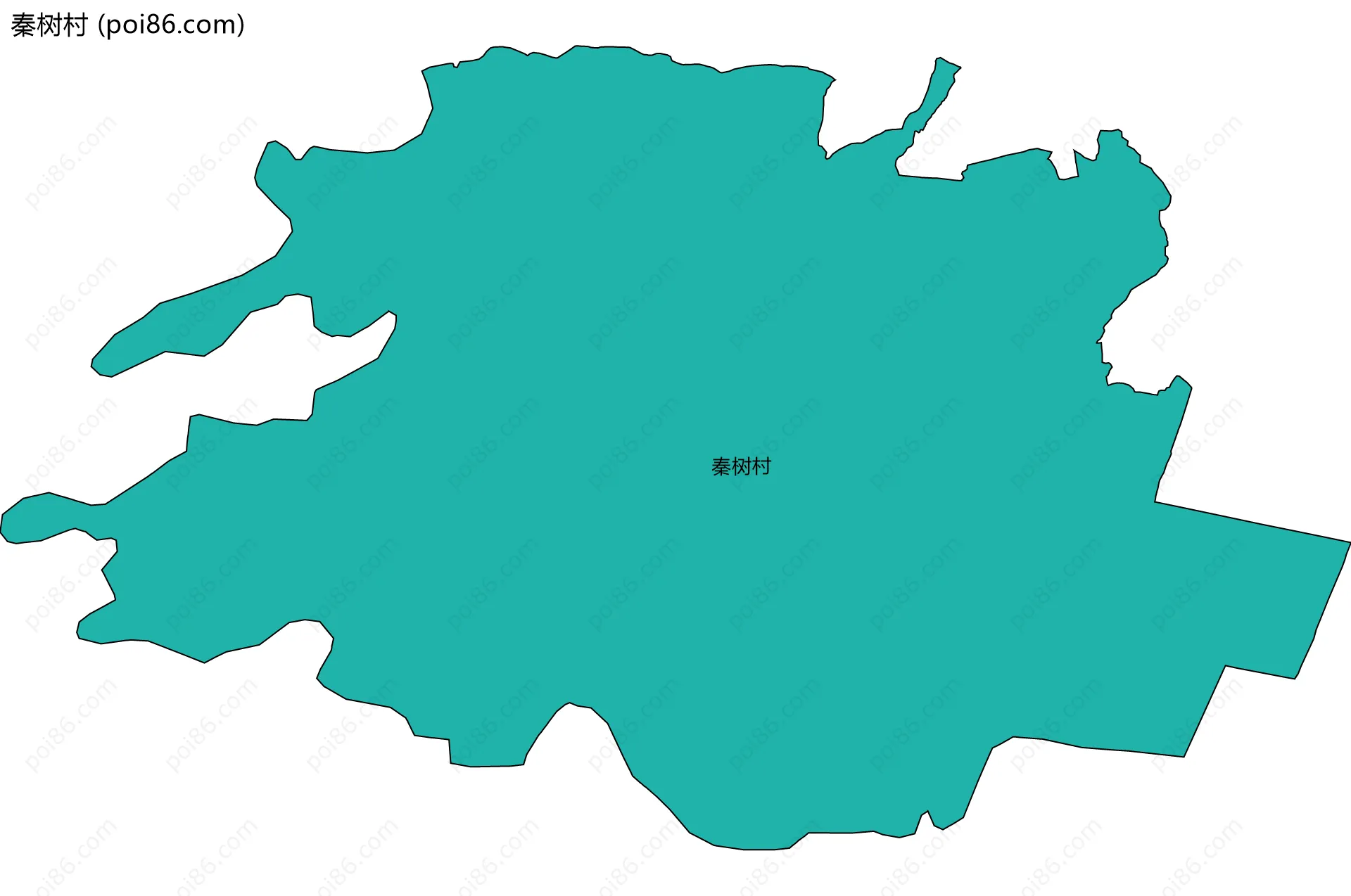 秦树村边界地图