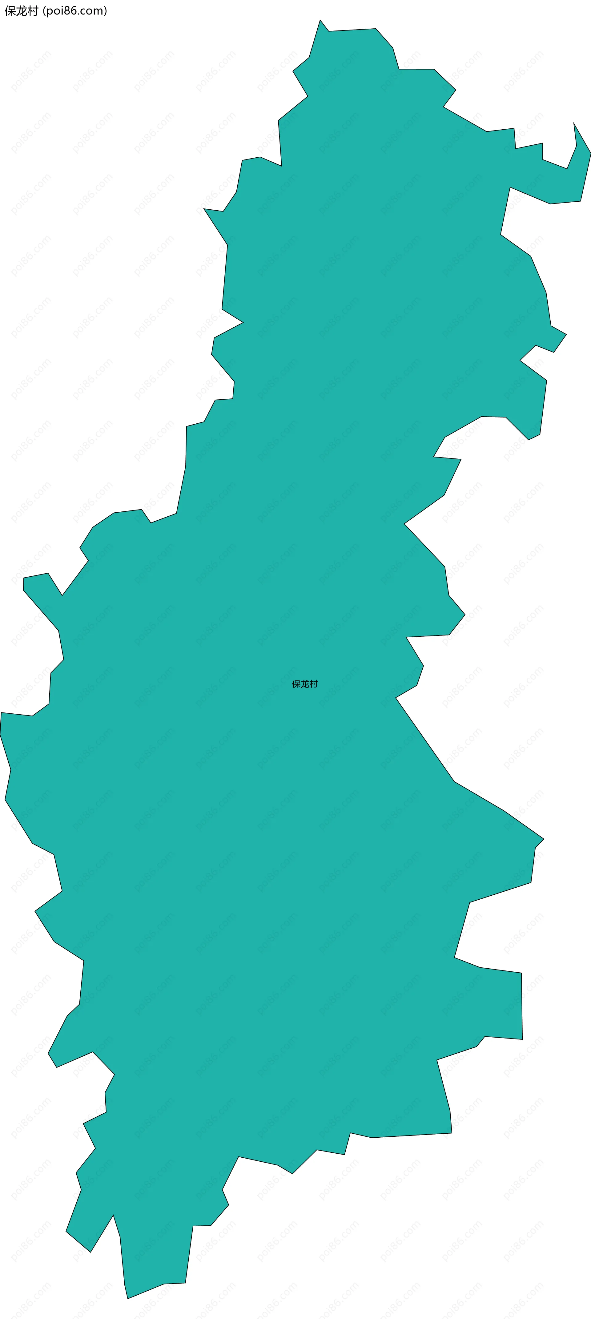 保龙村边界地图