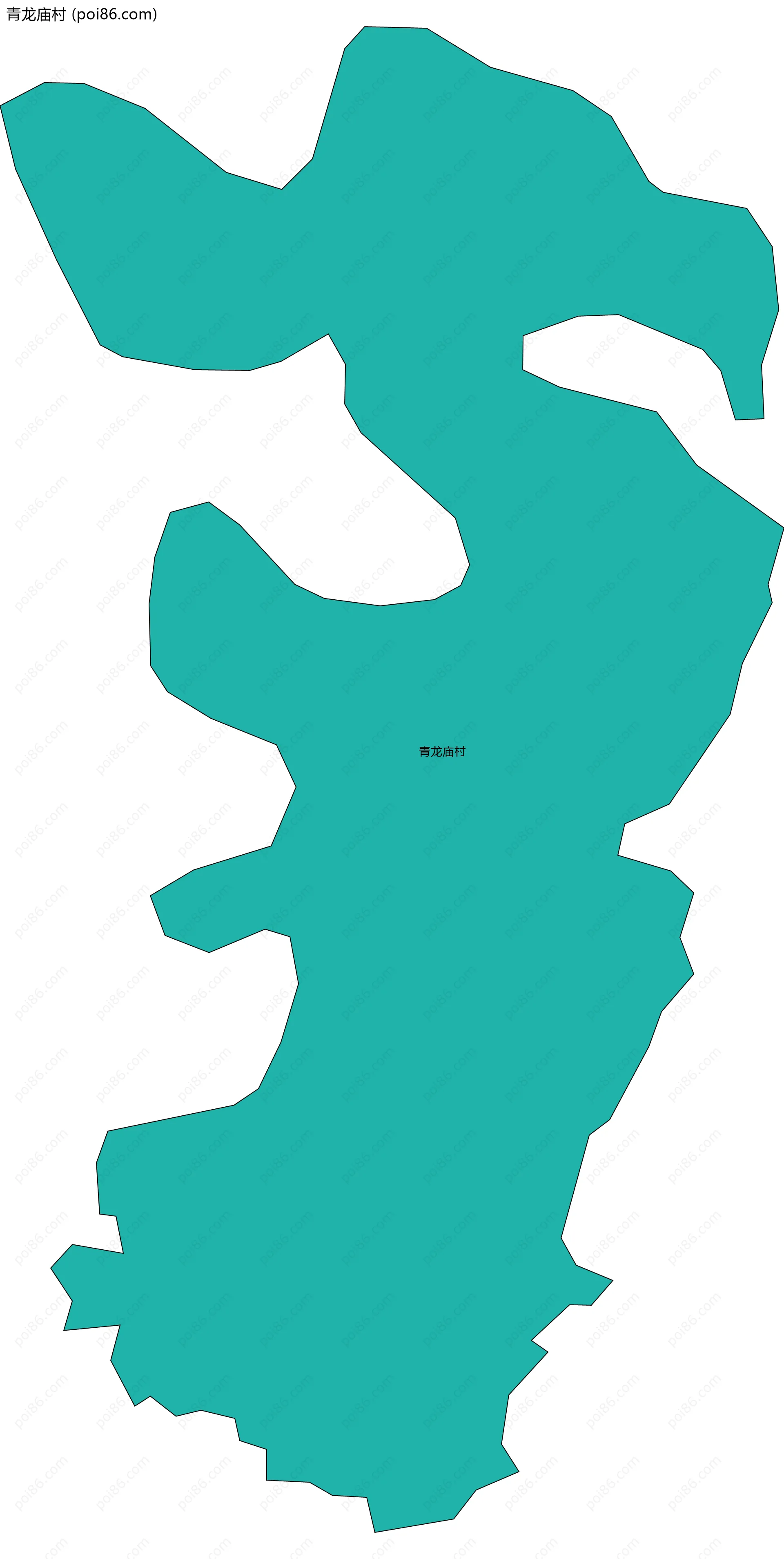 青龙庙村边界地图