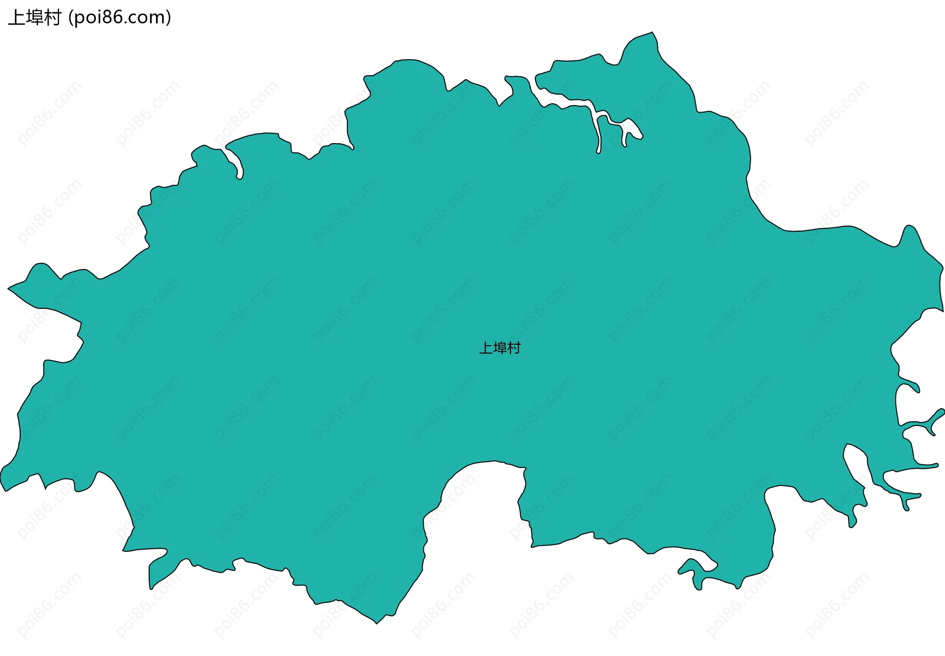 上埠村边界地图