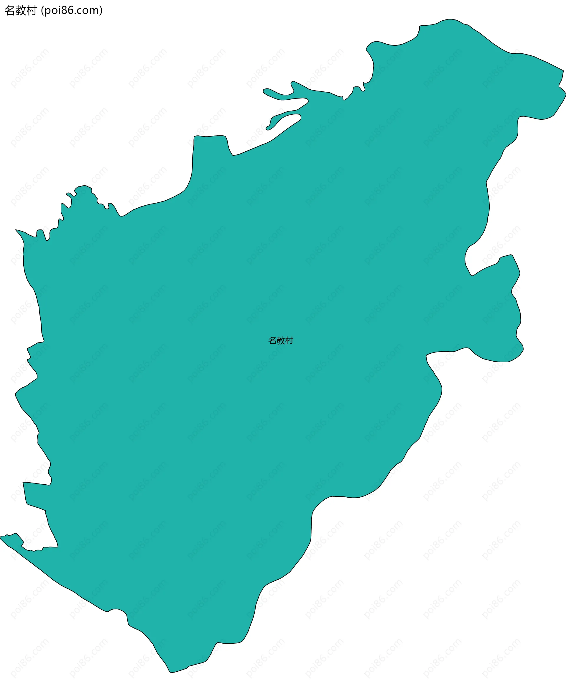 名教村边界地图