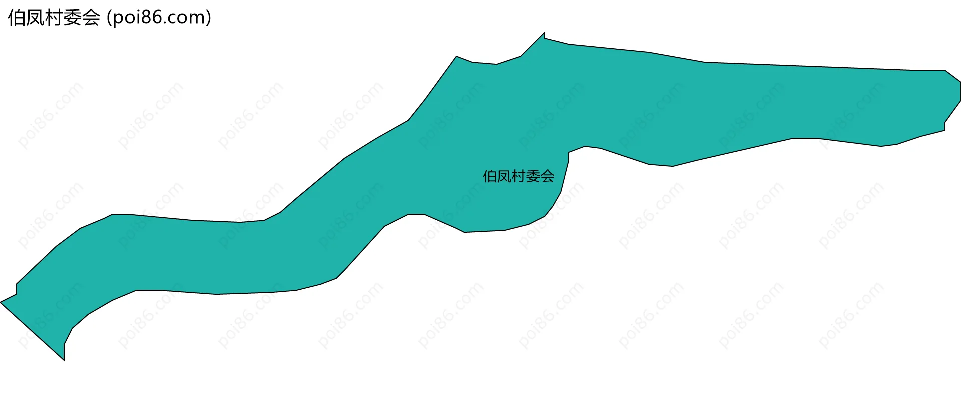 伯凤村委会边界地图