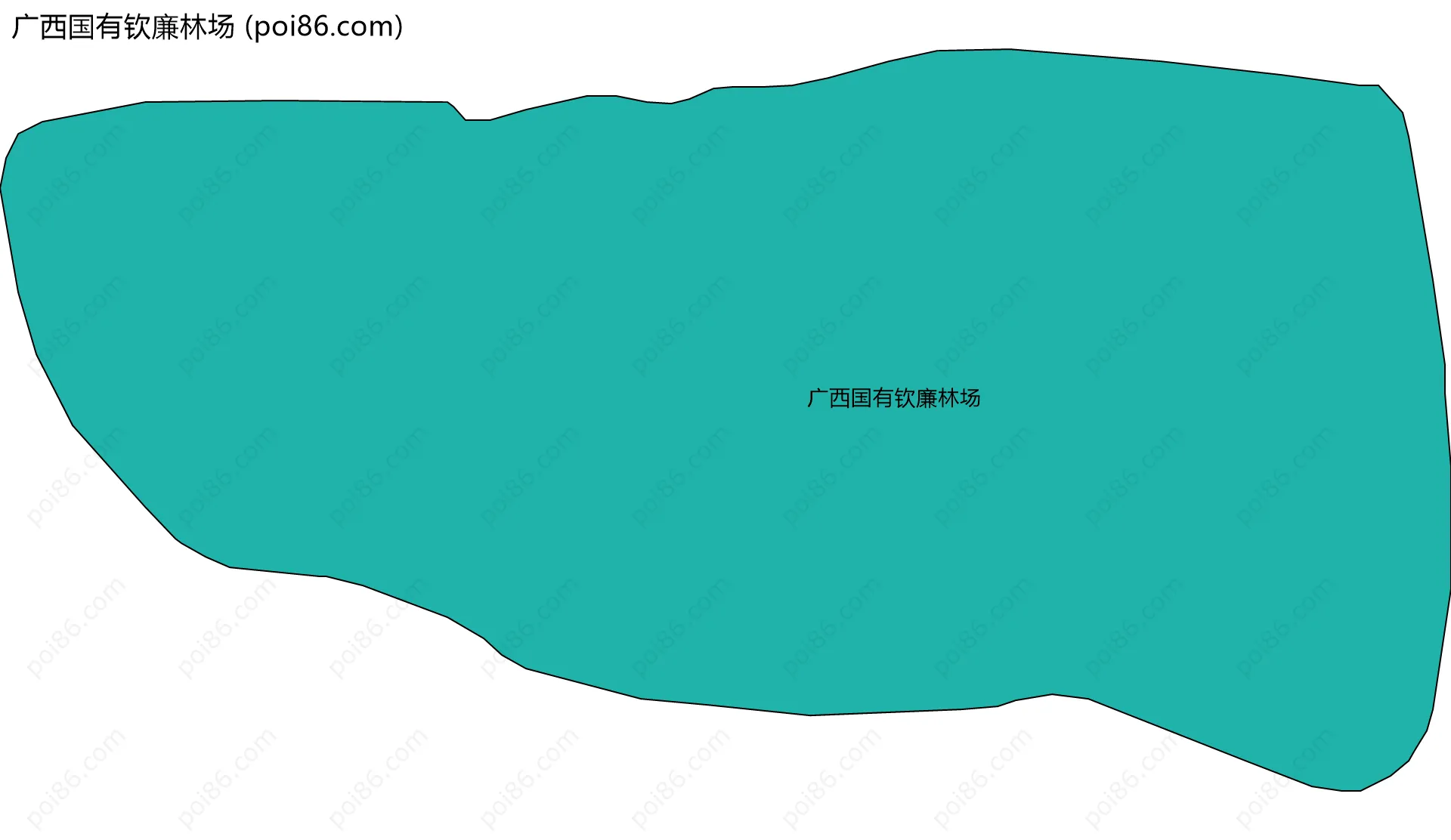 广西国有钦廉林场边界地图