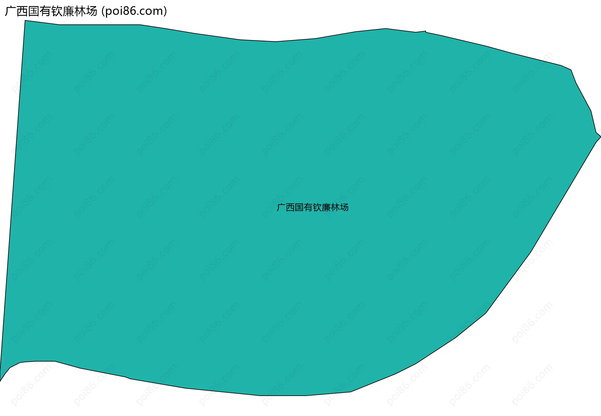广西国有钦廉林场边界地图