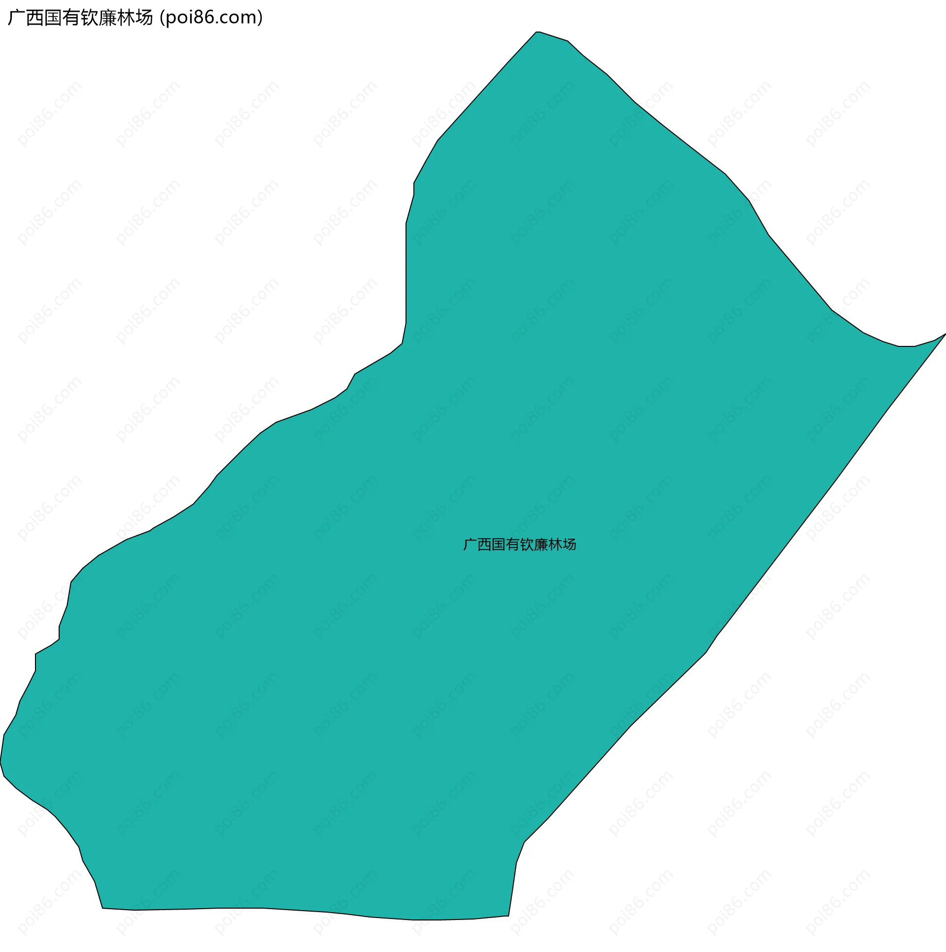 广西国有钦廉林场边界地图